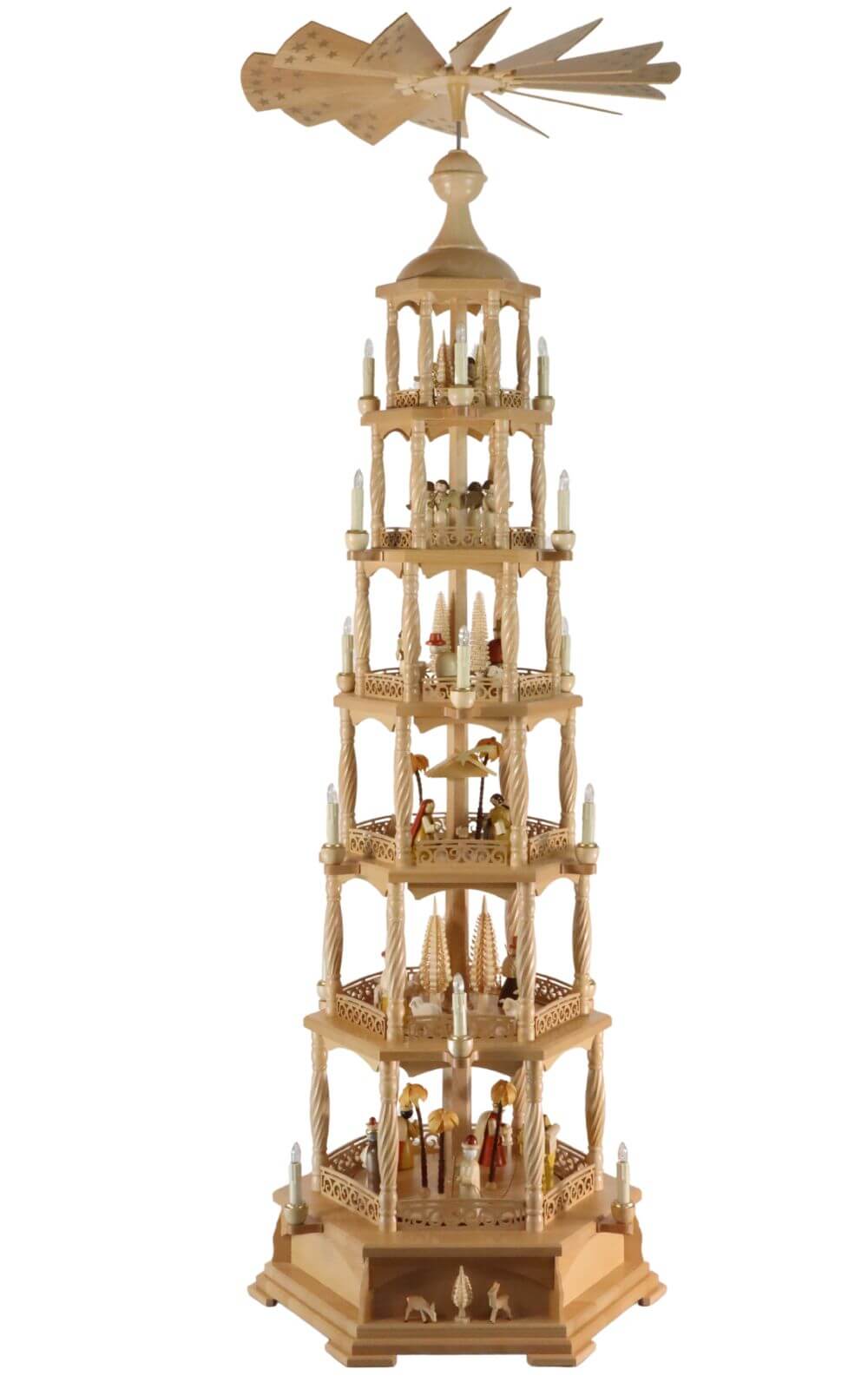 Weihnachtspyramide Heilige Geschichte, 6 - stöckig, elektrisch von Richard Glässer_Bild2