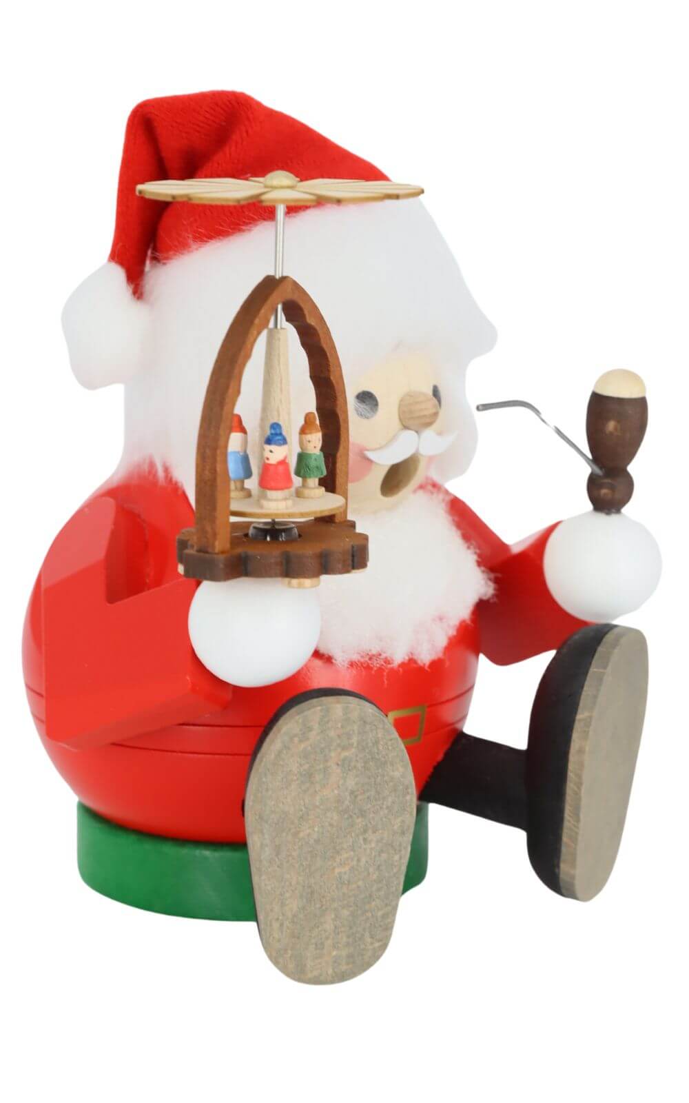 Räuchermann - Kugelräuchermännchen Santa mit Pyramide von Richard Glässer_2