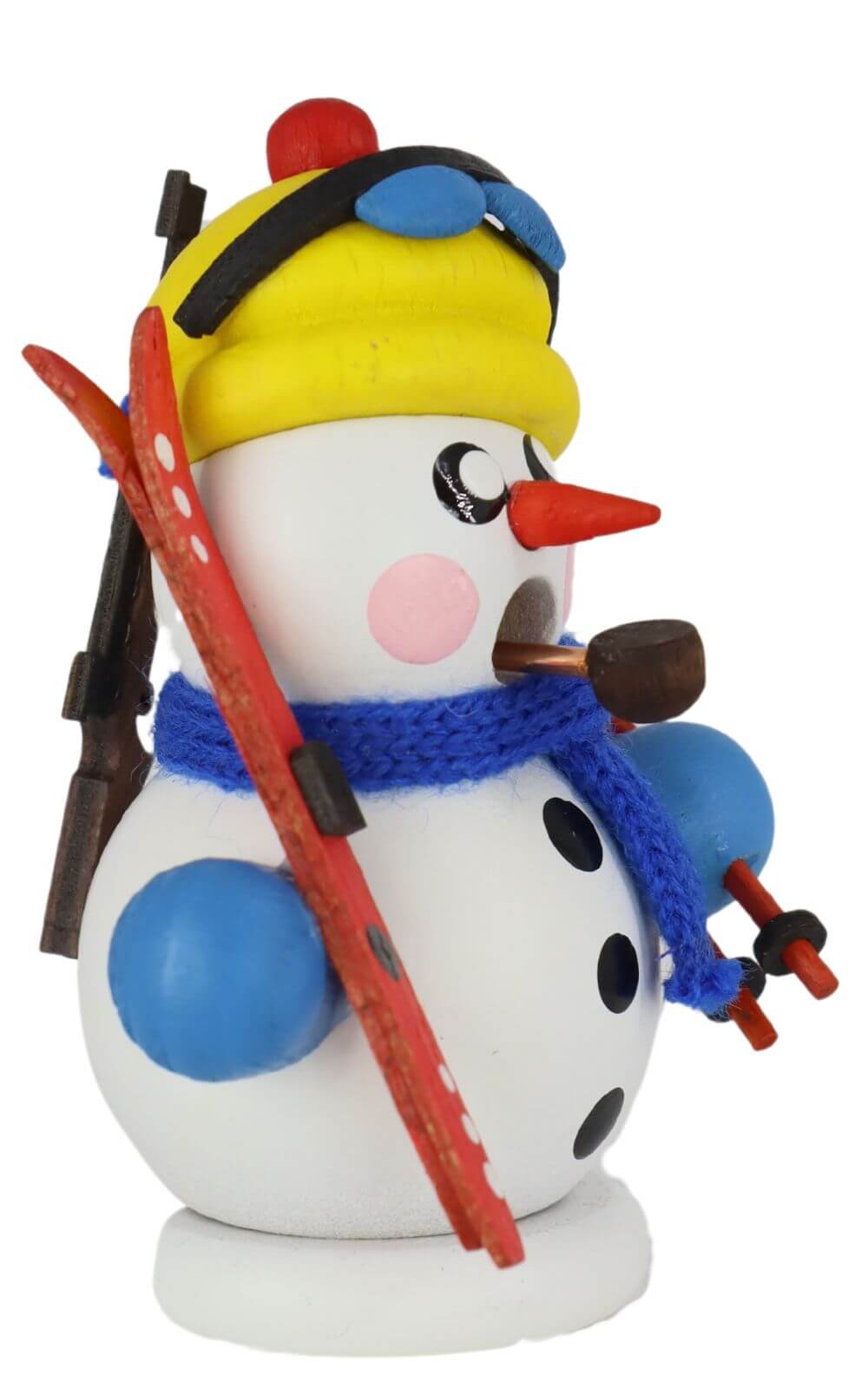Räuchermännchen Schneemann Biathlet, 8 cm, farbig von Gerd Hofmann_2