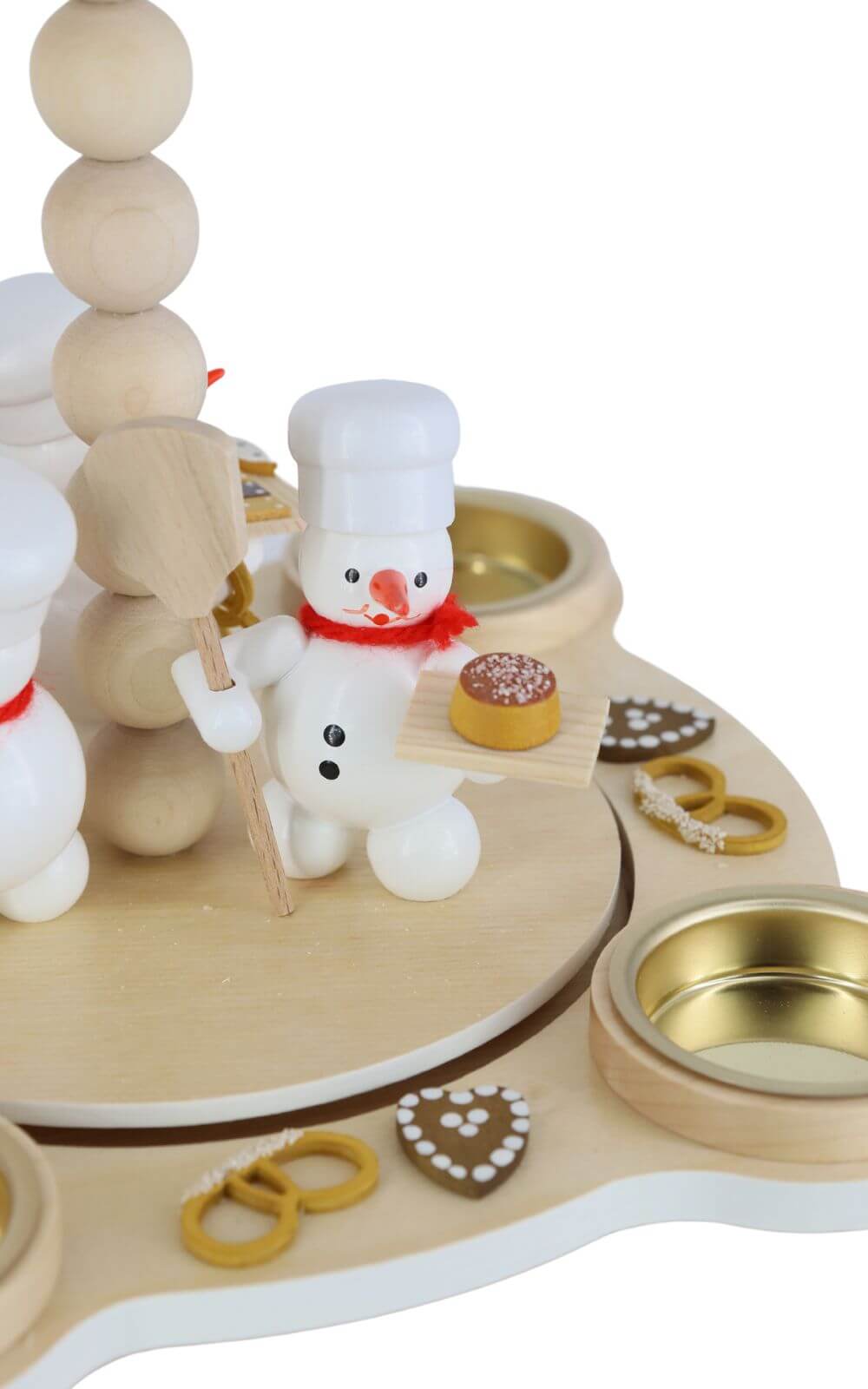 Schneemannpyramide Weihnachtsbäckerei, 27 cm von Volker Zenker_4