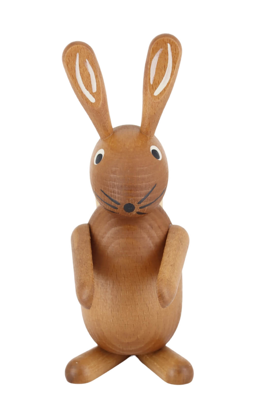 Osterhase mit Eierkorb, braun, 18 cm von Jan Stephani