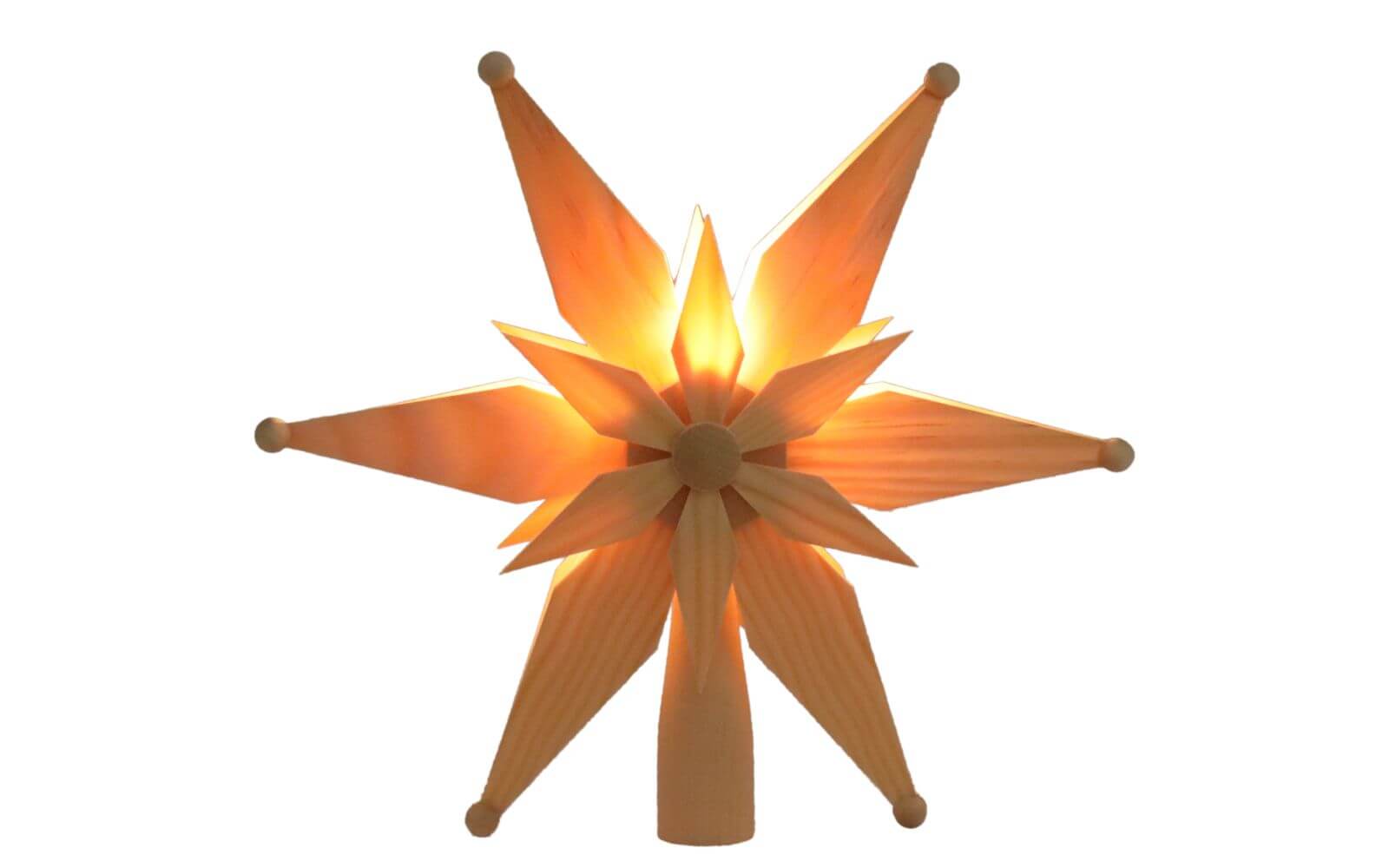 Christbaumspitze Stern, elektrisch beleuchtet von Martina Rudolph_2
