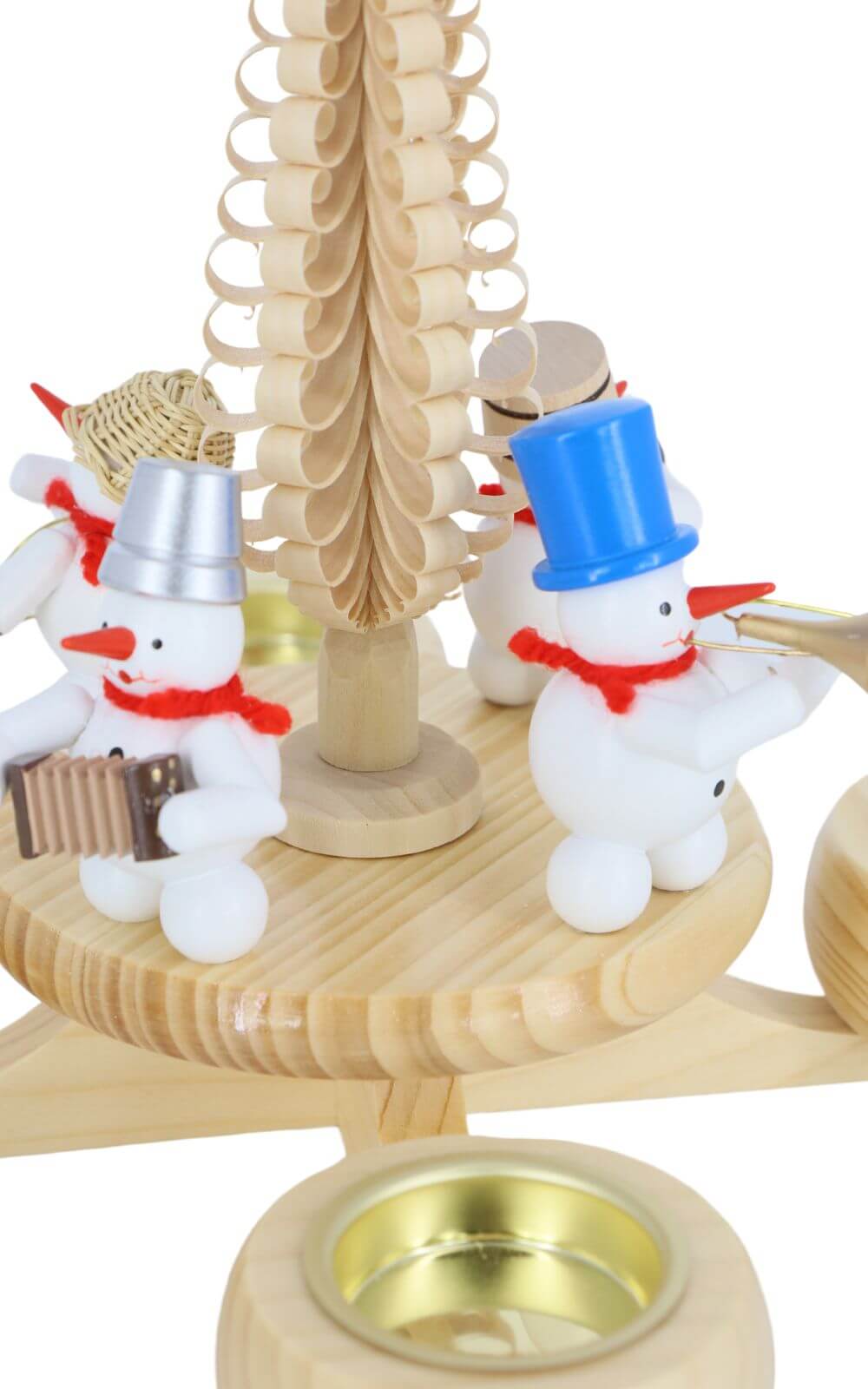Adventsleuchter für Teelichte mit Schneemännern, 23 cm von Ralf Zenker_4