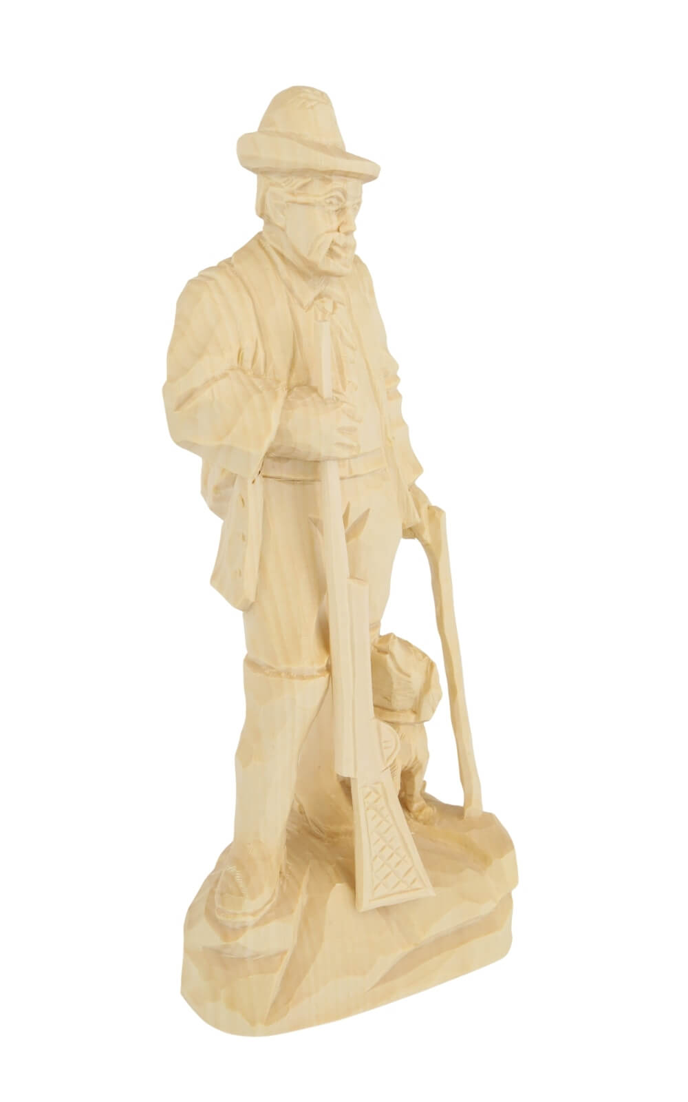Stülpner Karl mit Hund, 25 cm, natur von Schnitzkunst aus dem Erzgebirge3