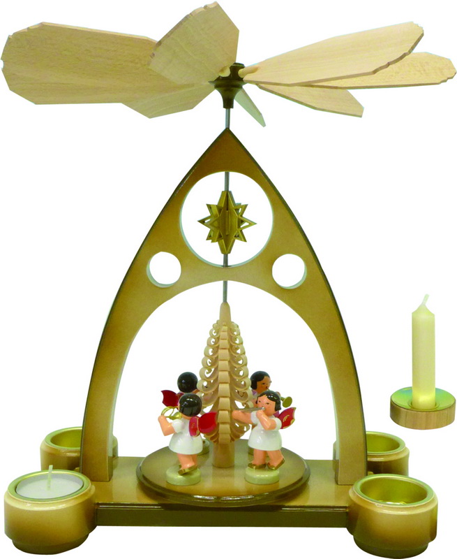 Weihnachtspyramide mit 4 Engeln von Figurenland Uhlig GmbH