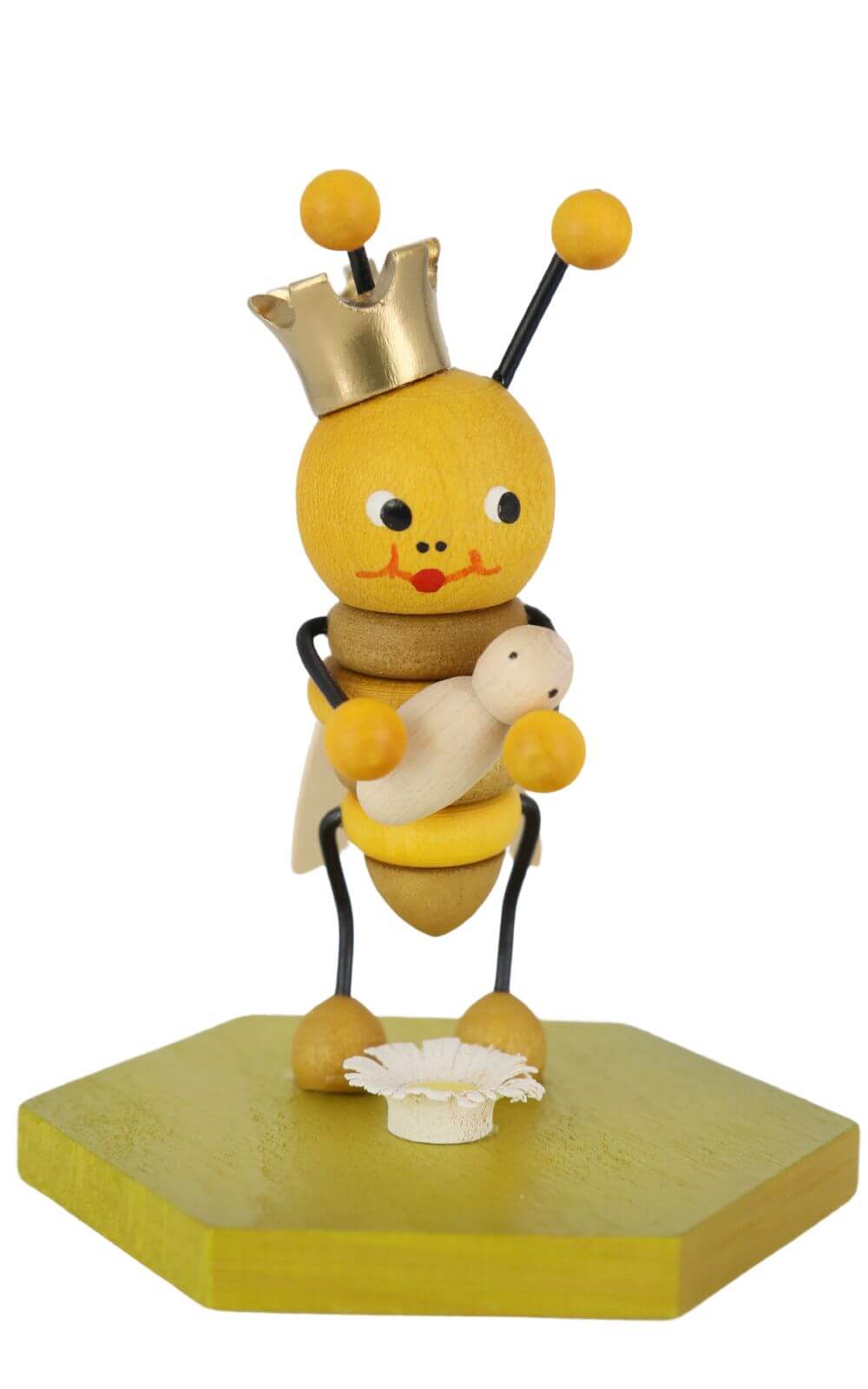 Miniatur Bienenkönigin, 8 cm, farbig von Ralf Zenker_1