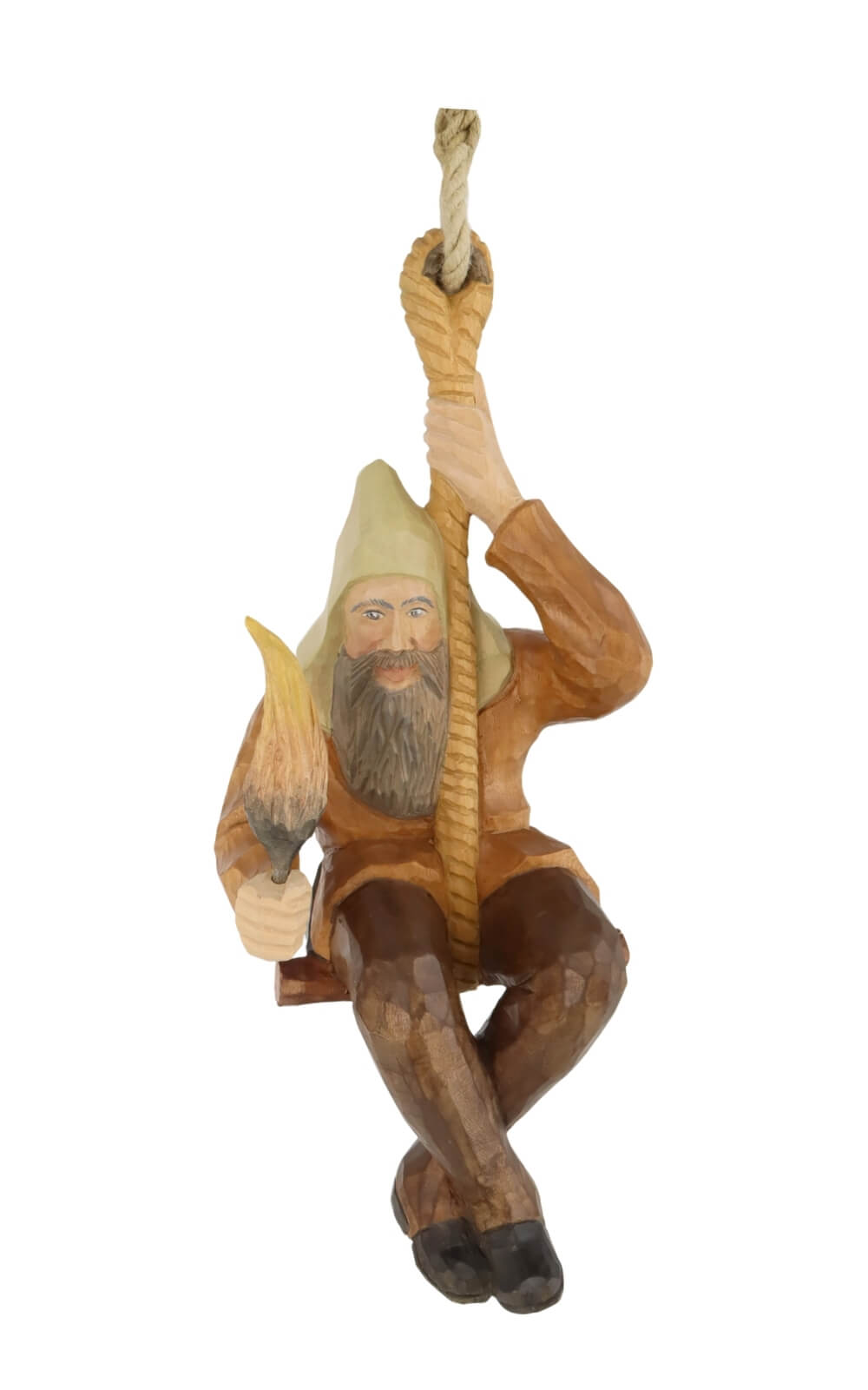 Seilfahrt, farbig, geschnitzt, 36 cm von Schnitzkunst aus dem Erzgebirge_2