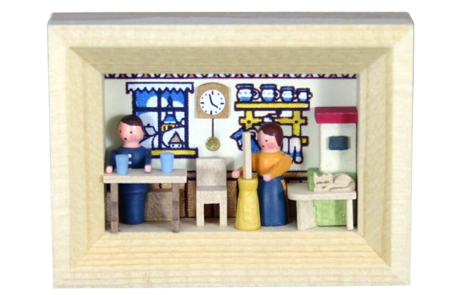 Miniatur im Rähmchen Bauernstube von Gunter Flath
