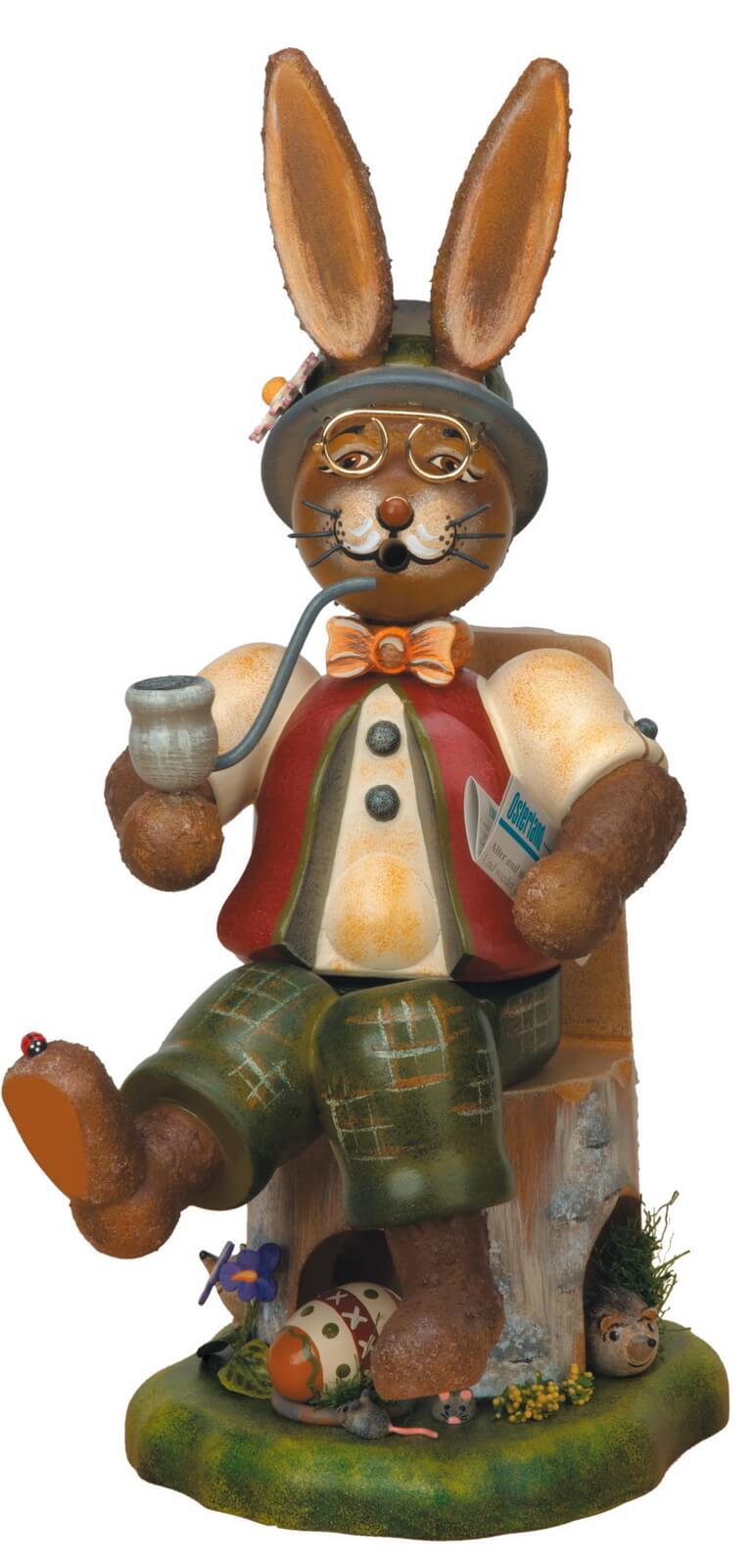 Räuchermännchen Osterhase Räuchergustav von Hubrig Volkskunst