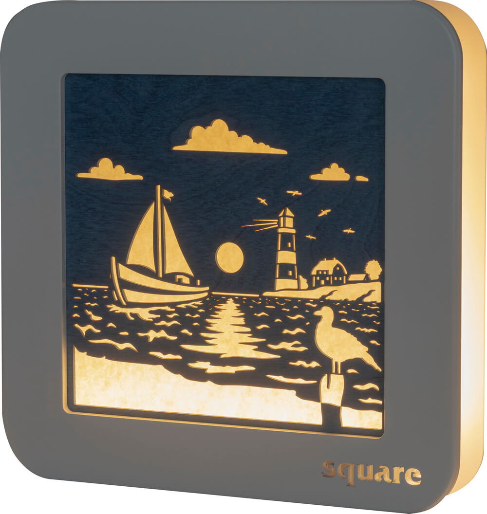 LED Wandbild Square Maritim, 29 cm von Weigla_Bild1