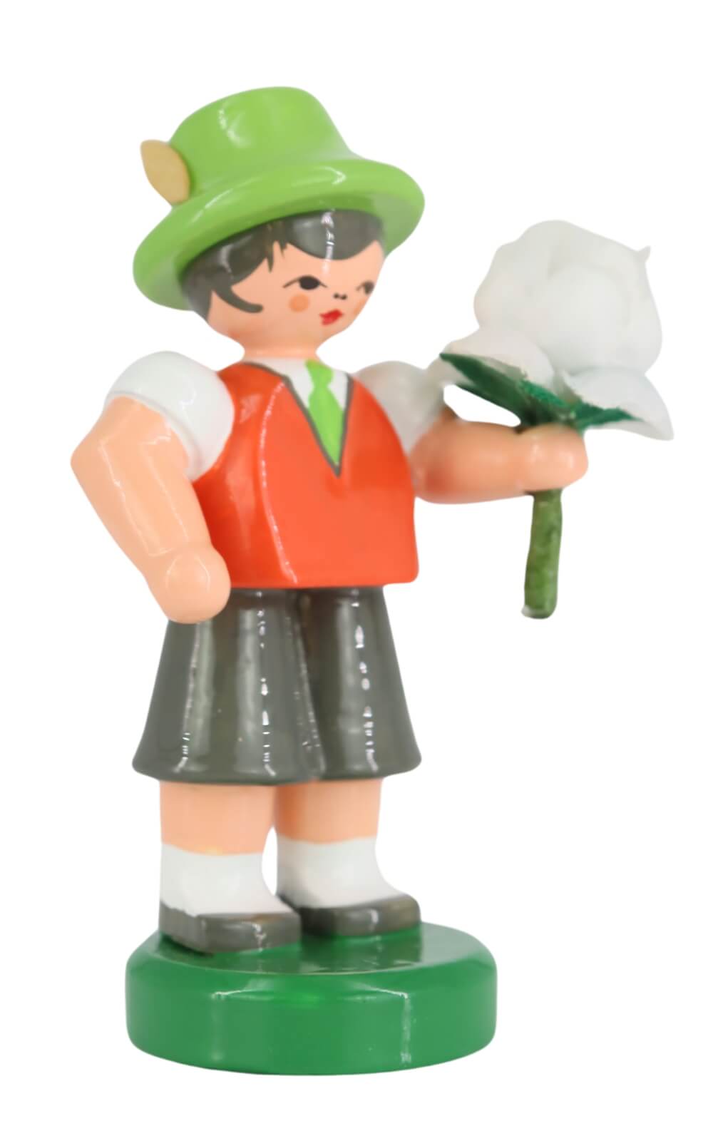 Miniatur Blumenkind - Junge, orange/grün von Figurenland Uhlig GmbH_2