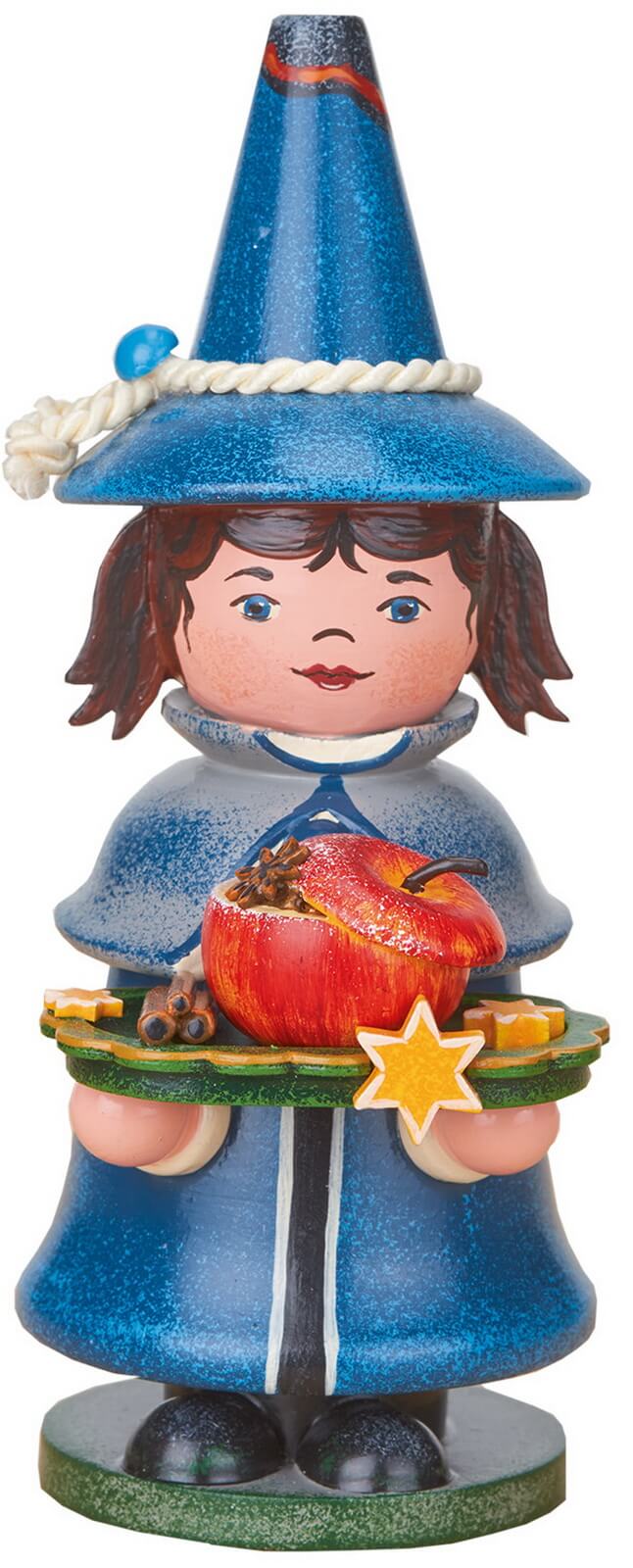 Räuchermännchen Wichtel mit Bratapfel von Hubrig Volkskunst