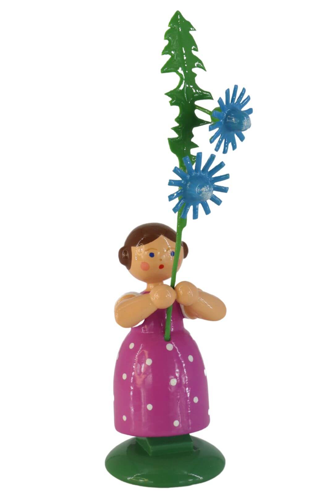 Blumenmädchen mit Wegwarte, 12 cm von HODREWA Legler