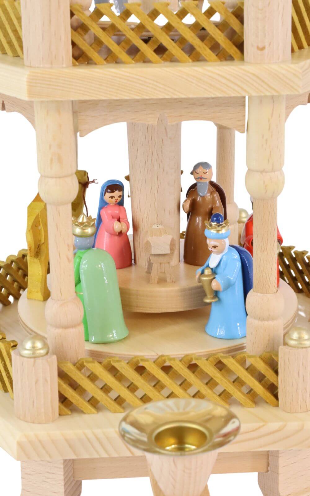 Weihnachtspyramide Heilige Geschichte, 3 – stöckig, 40 cm von Richard Glässer_2