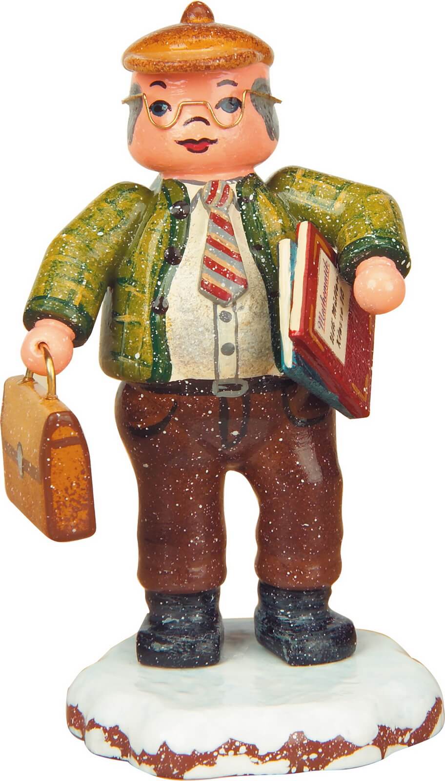 Miniatur Winterkind Herr Lehrer von Hubrig Volkskunst