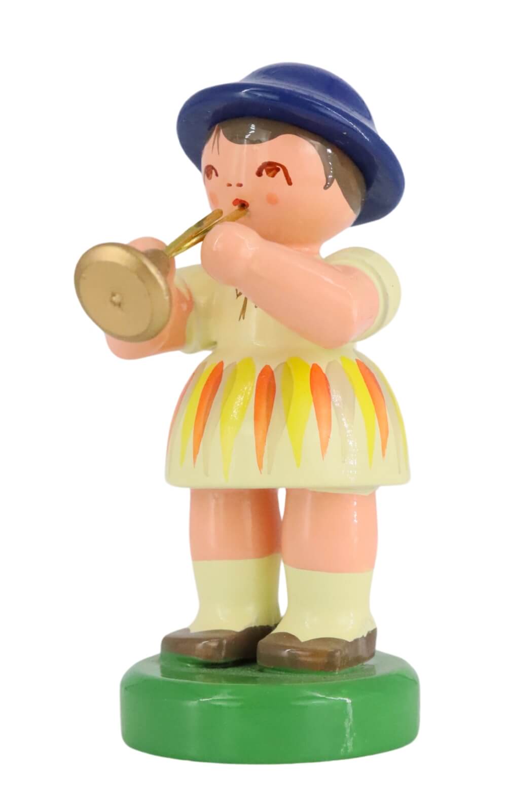 Miniatur Instrumentenmädchen mit Trompete von Figurenland Uhlig_3