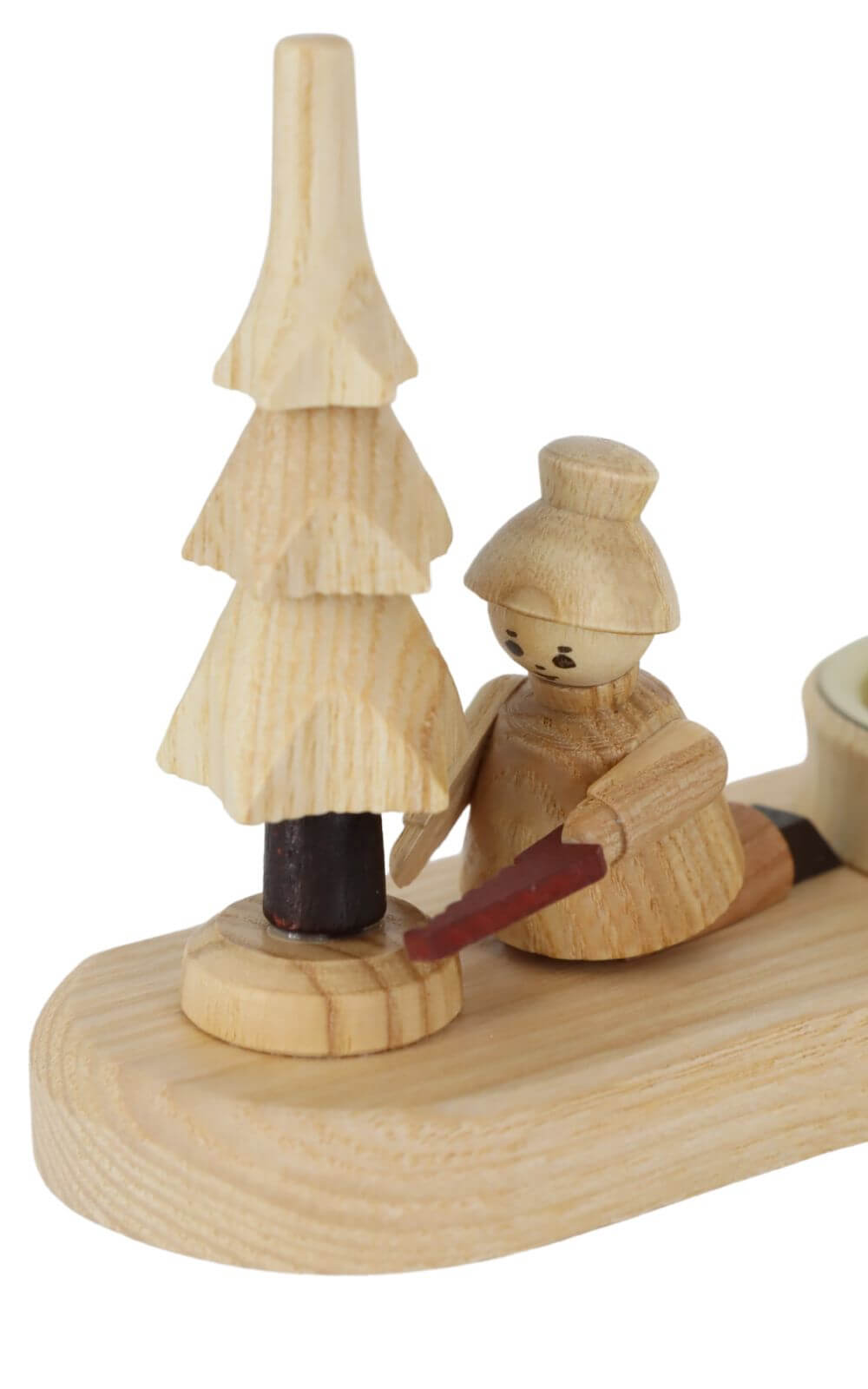 Kerzenhalter Baumdieb, 6 cm, natur von Spielwarenmacher Günther_2