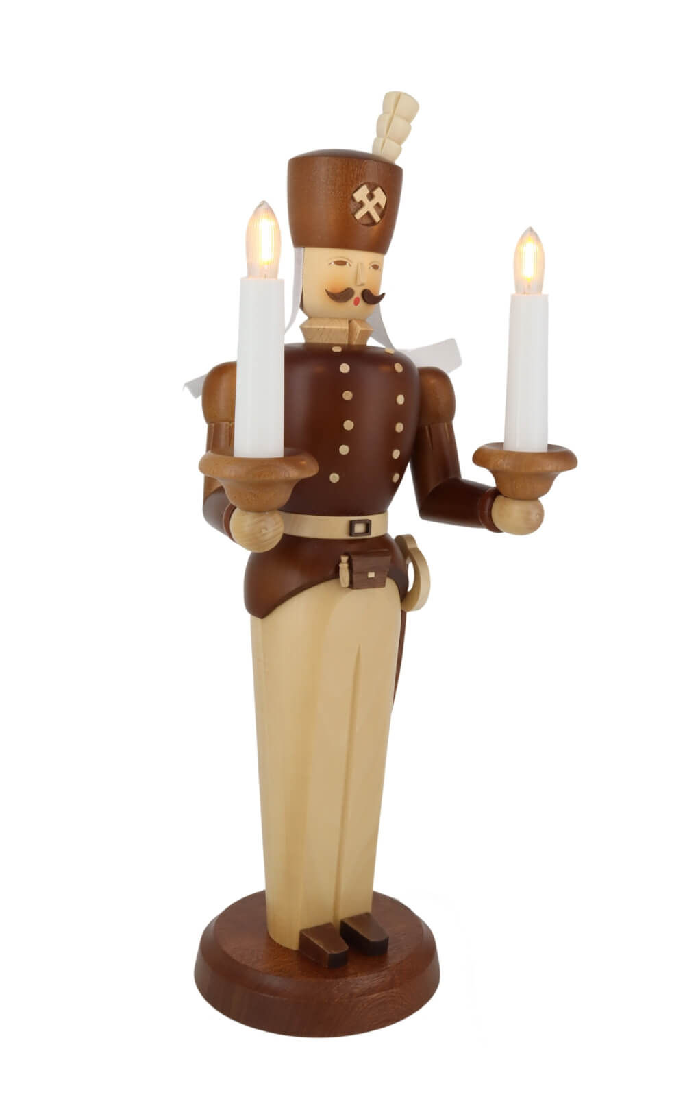 Engel und Bergmann, natur, elektrisch beleuchtet, 40 cm von Müller Kleinkunst_8