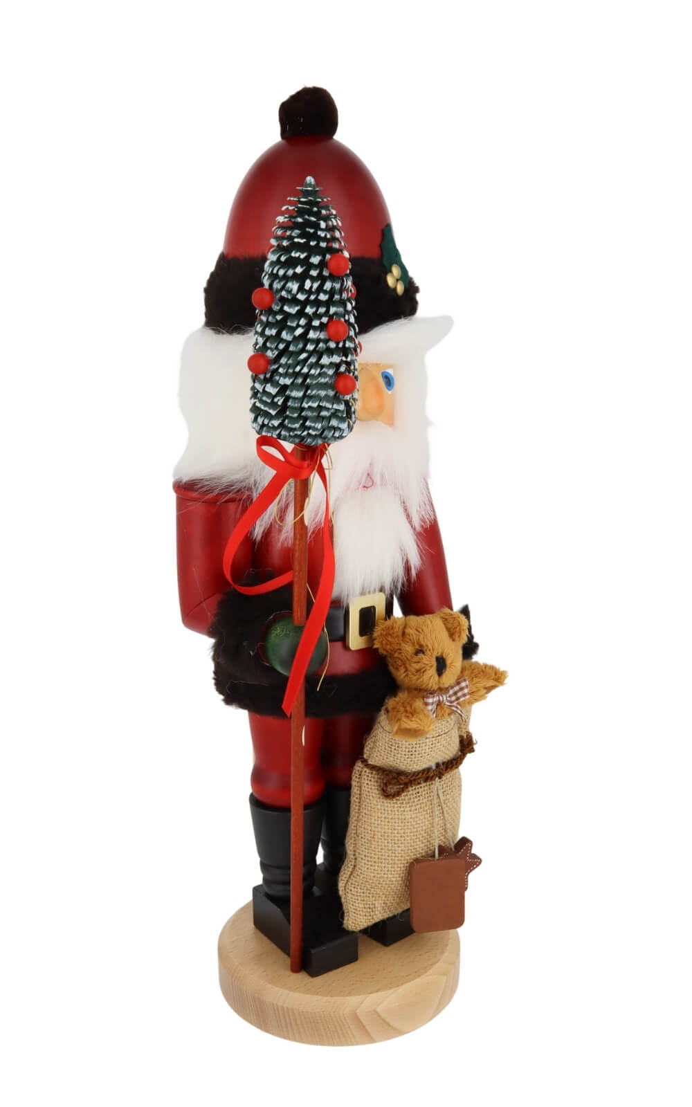 Nussknacker Weihnachtsmann mit Teddy, 45 cm von Christian Ulbricht