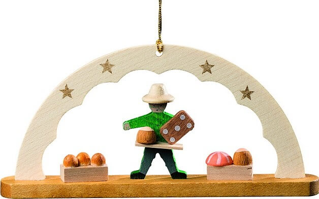 Christbaumschmuck Schwibbogen Pfefferkuchenverkäufer von Richard Glässer