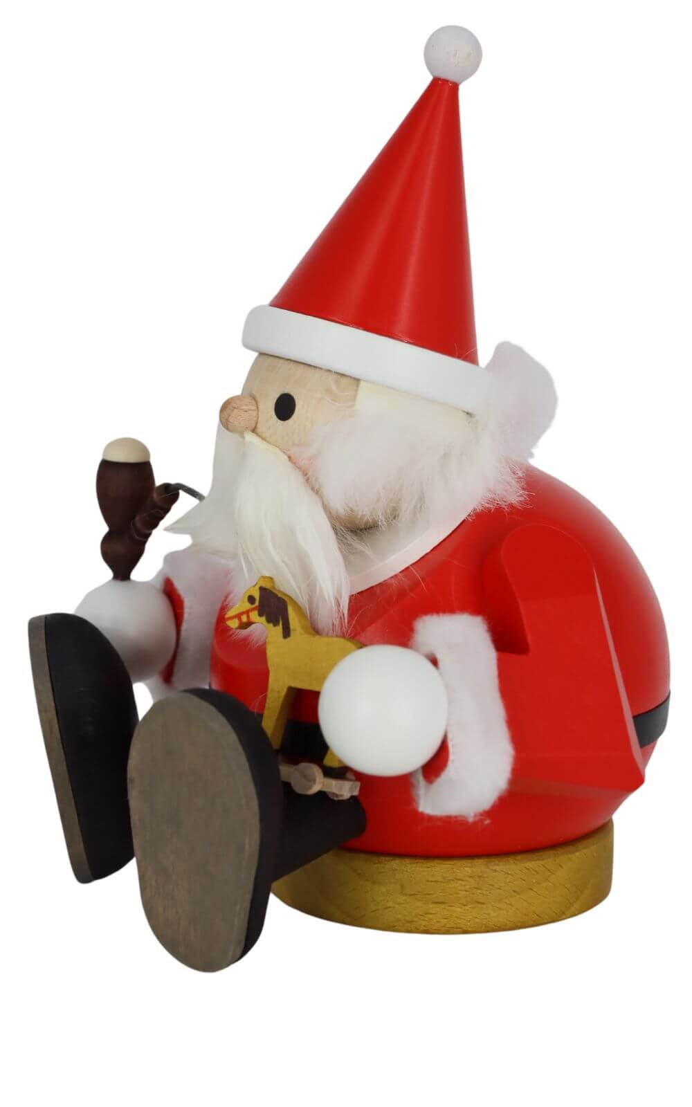 Räuchermännchen Weihnachtsmann sitzend, 15 cm, farbig von Richard Glässer_3