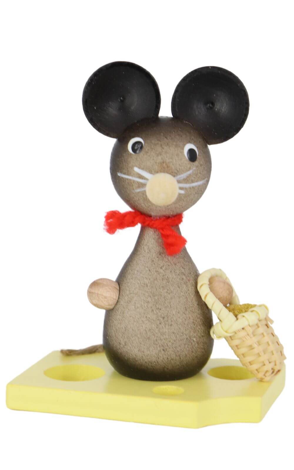 Miniatur Mäusekind mit Blumenkorb, 7 cm von Ralf Zenker_1