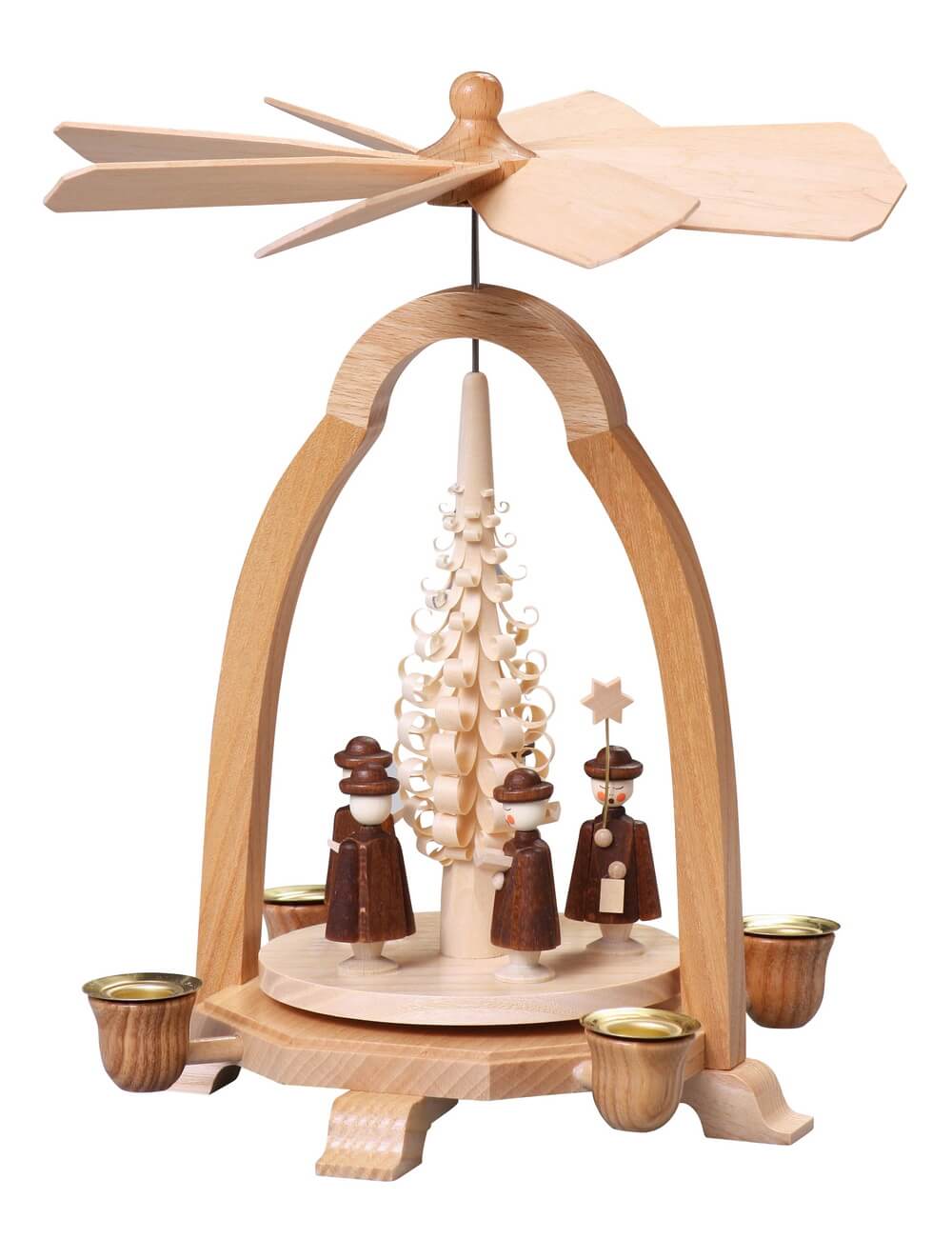Weihnachtspyramide mit Kurrende, 24 cm von Thomas Preißler