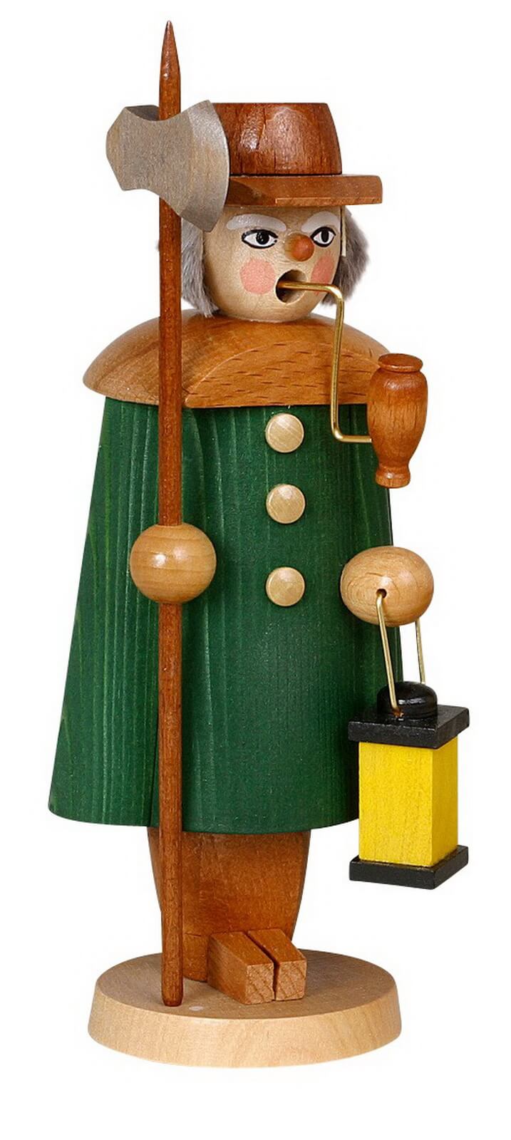 Räuchermännchen Nachtwächter, grün, 19 cm von Jan Stephani
