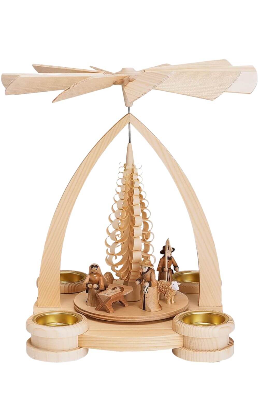 Weihnachtspyramide Heilige Familie, 28 cm von Theo Lorenz