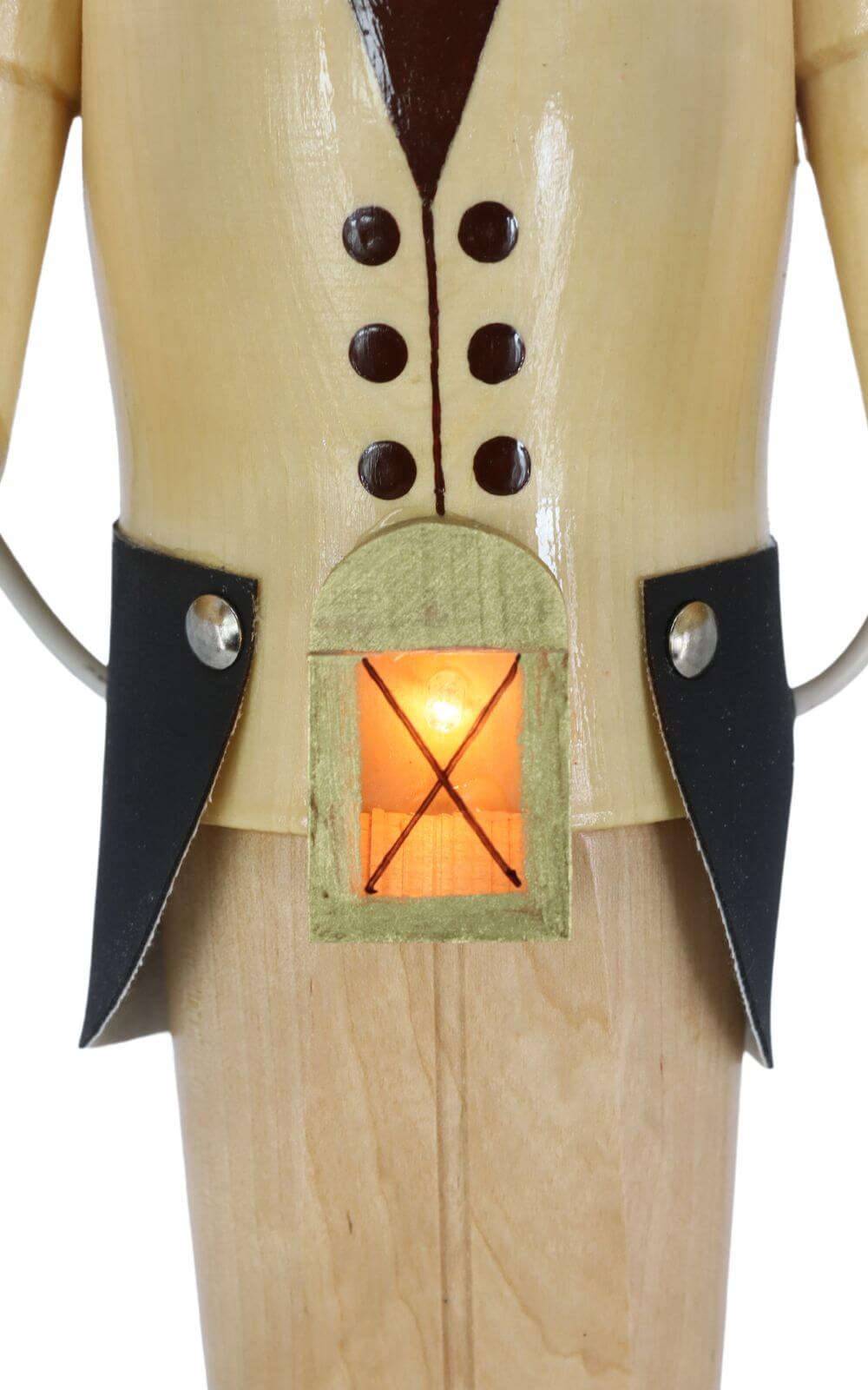 Bergmann mit Bauchlampe, 50 cm, natur, elektrisch beleuchtet von SEIFFEN.COM_3