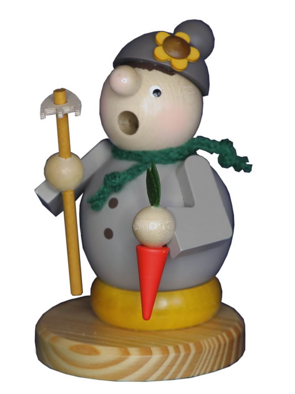 Räuchermännchen Bauer Rübchen mit Karotte, 11 cm von Ralf Zenker