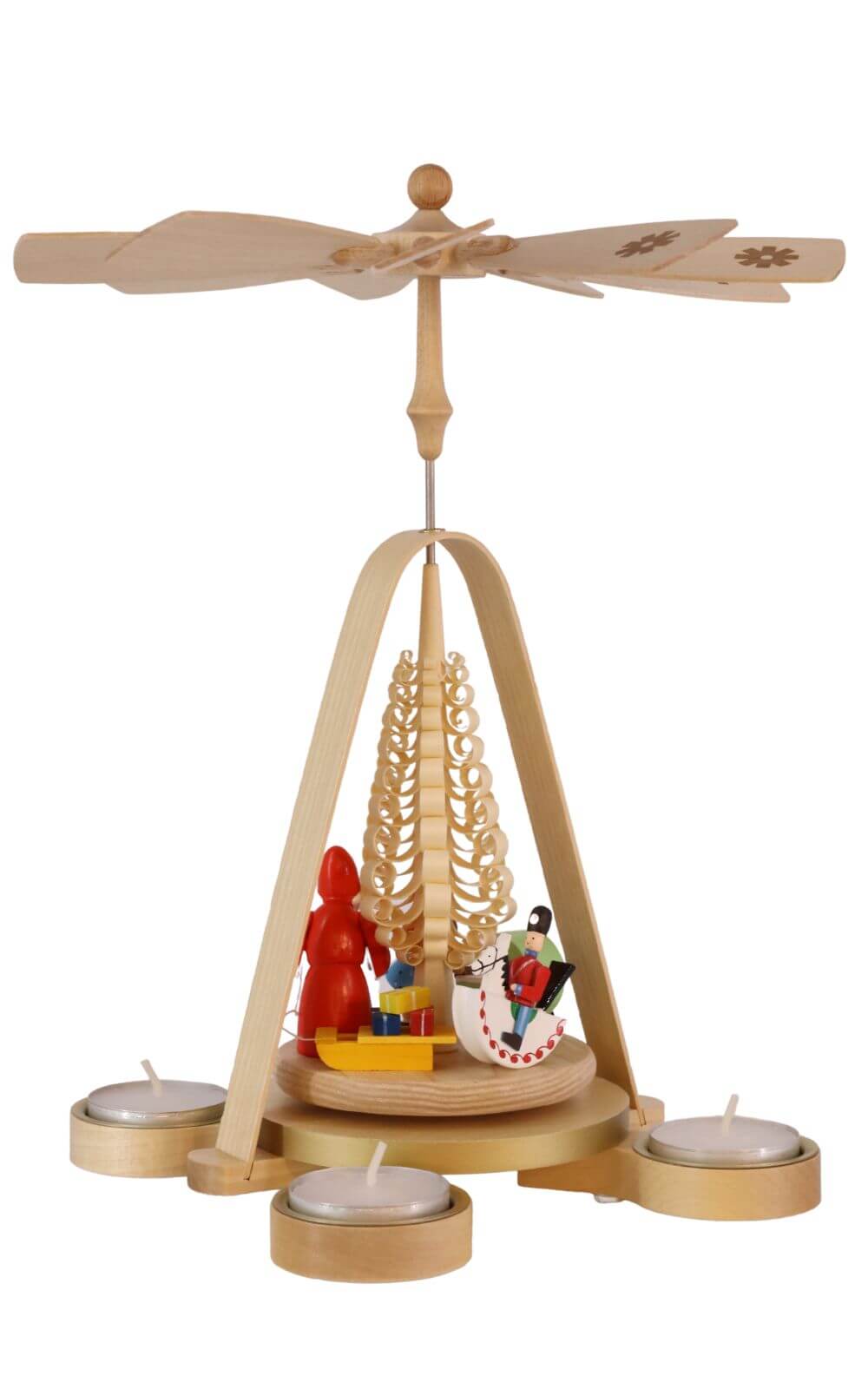 Weihnachtspyramide mit Bescherung, 28 cm von Richard Glässer_2