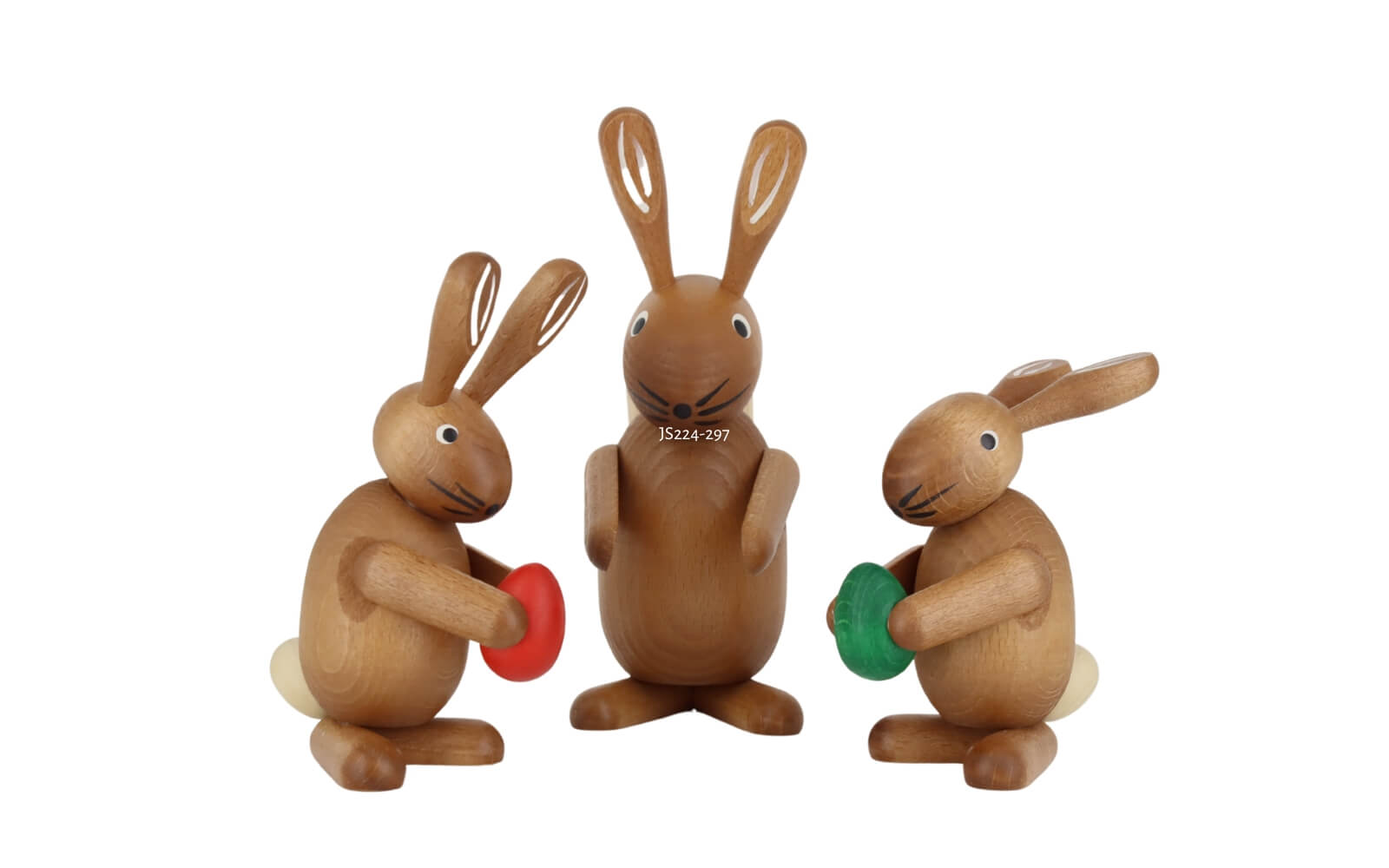 Osterhasen - Gruppe, 3-teilig, farbig, 11 cm - 18 cm von Jan Stephani_1