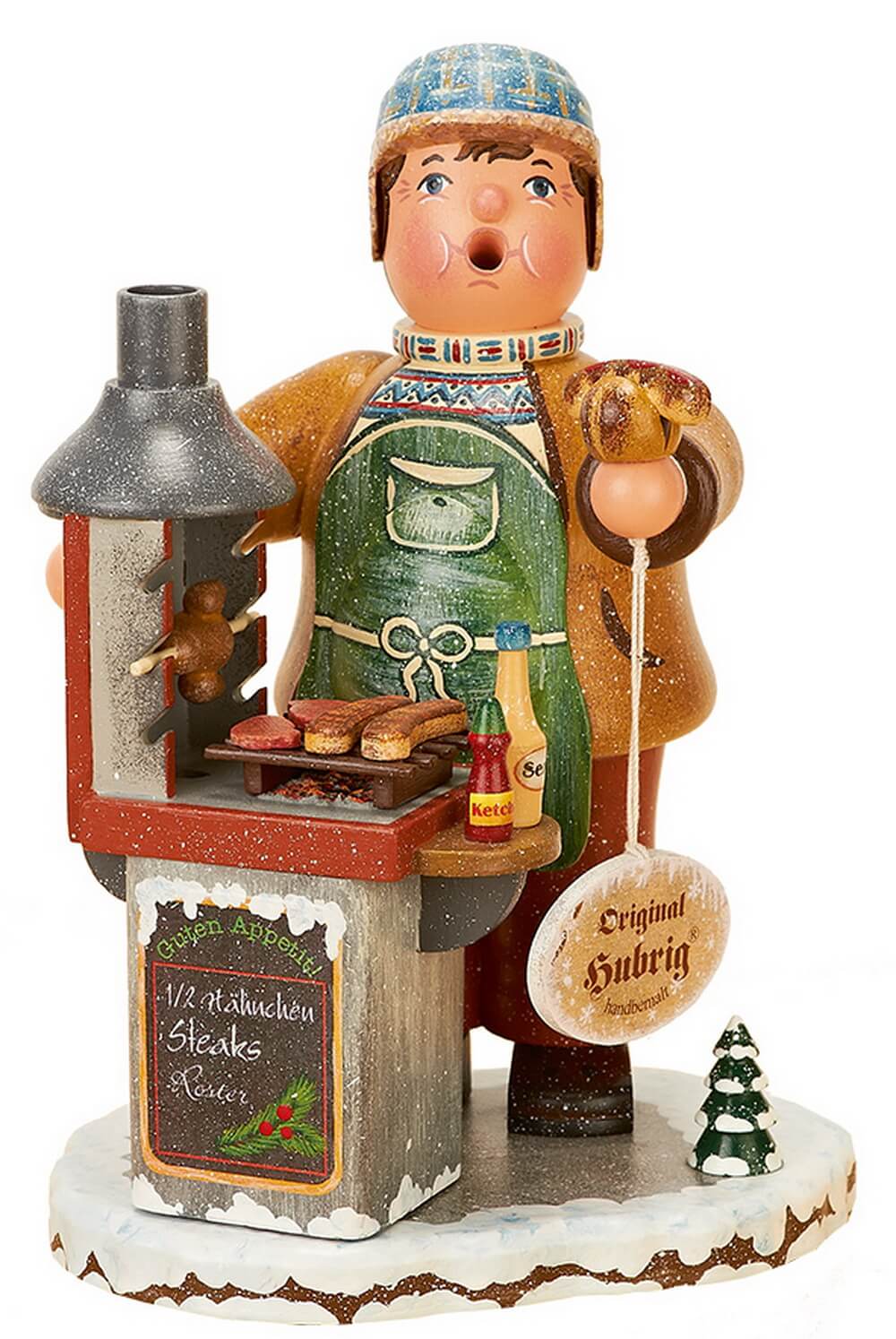 Räuchermännchen Winterkind Grillmeister, 20 cm von Hubrig Volkskunst