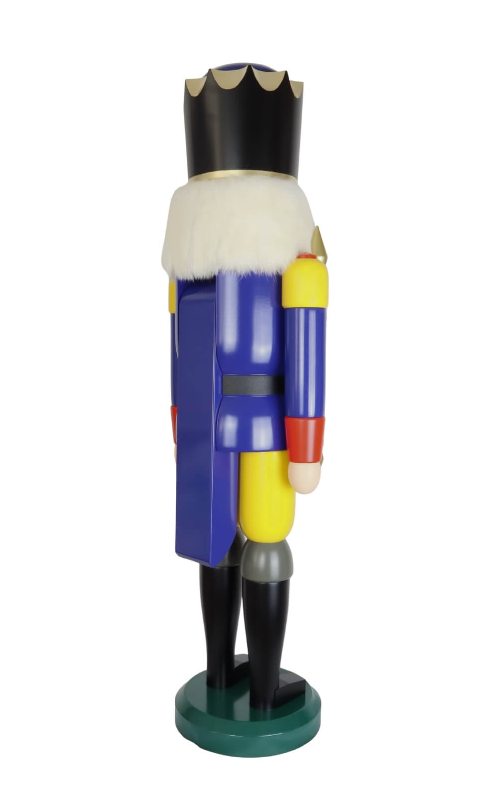 Nussknacker König, blau, 100 cm von Seiffener Volkskunst eG_4