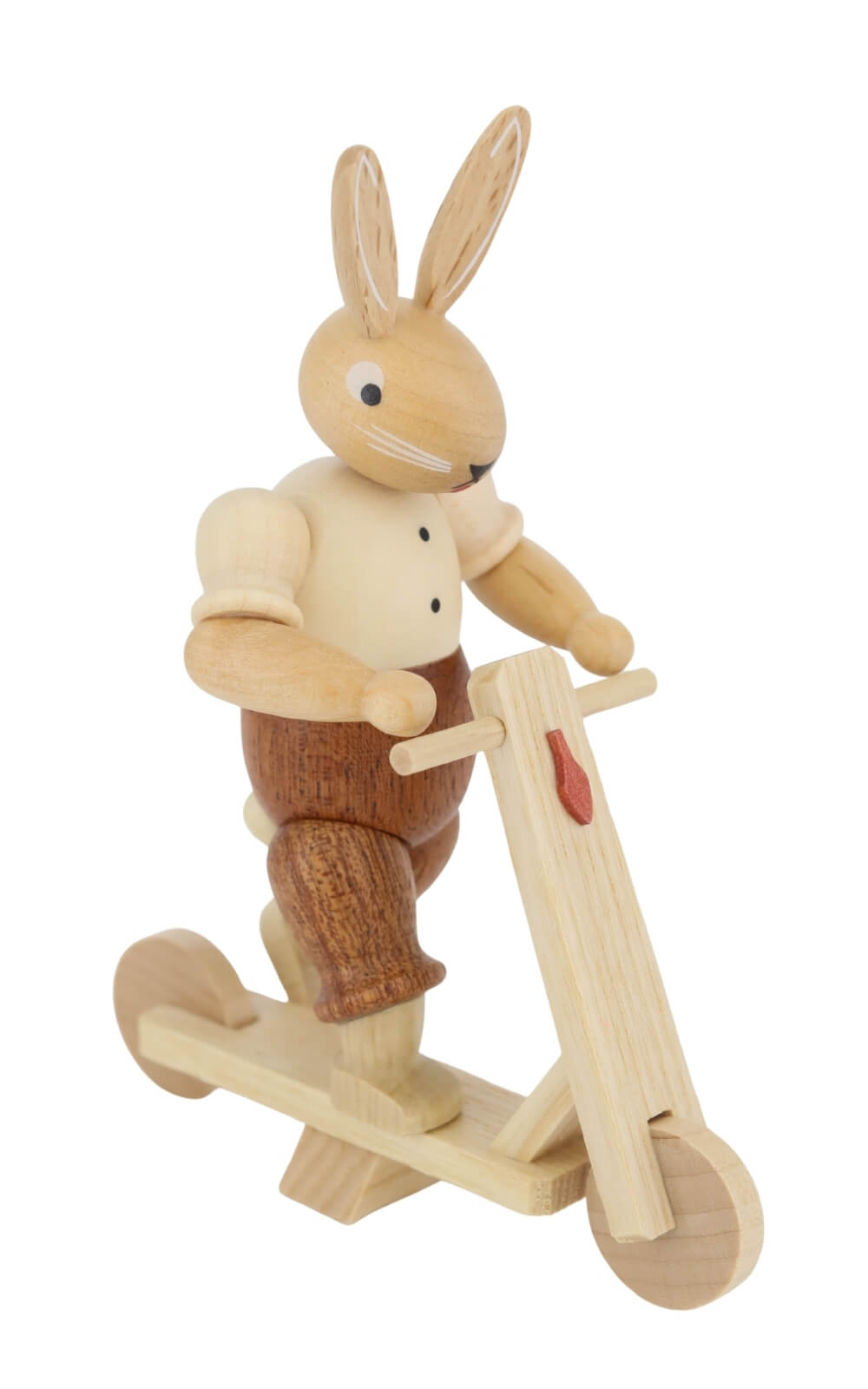 Osterhase auf Roller, natur, 11 cm von Müller Kleinkunst_3