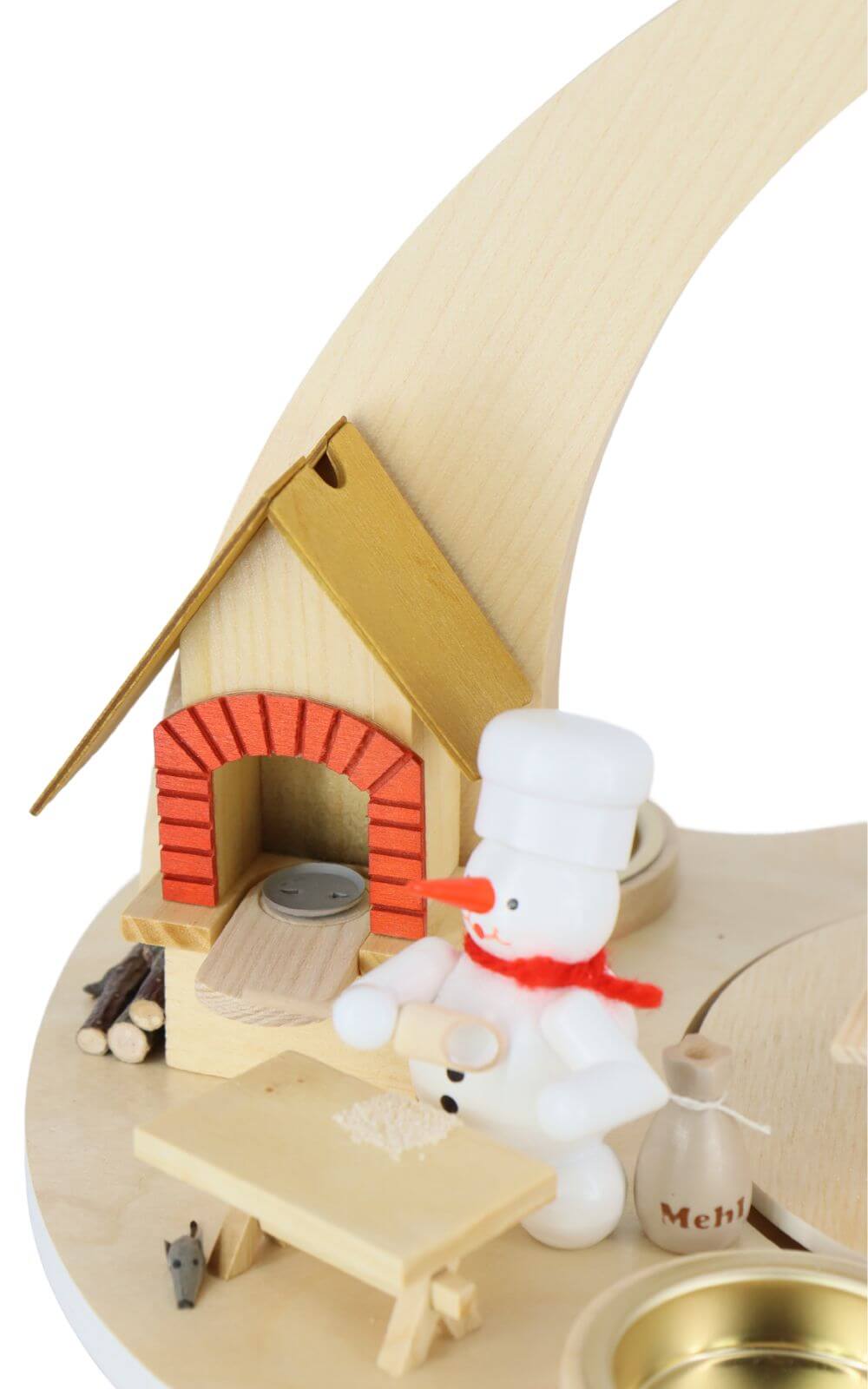 Schneemannpyramide Weihnachtsbäckerei, 27 cm von Volker Zenker_2