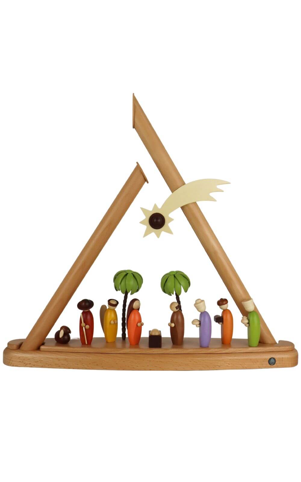 Schwibbogen - Lichterspitze Heilige Familie, farbig, 47 cm von Müller Kleinkunst