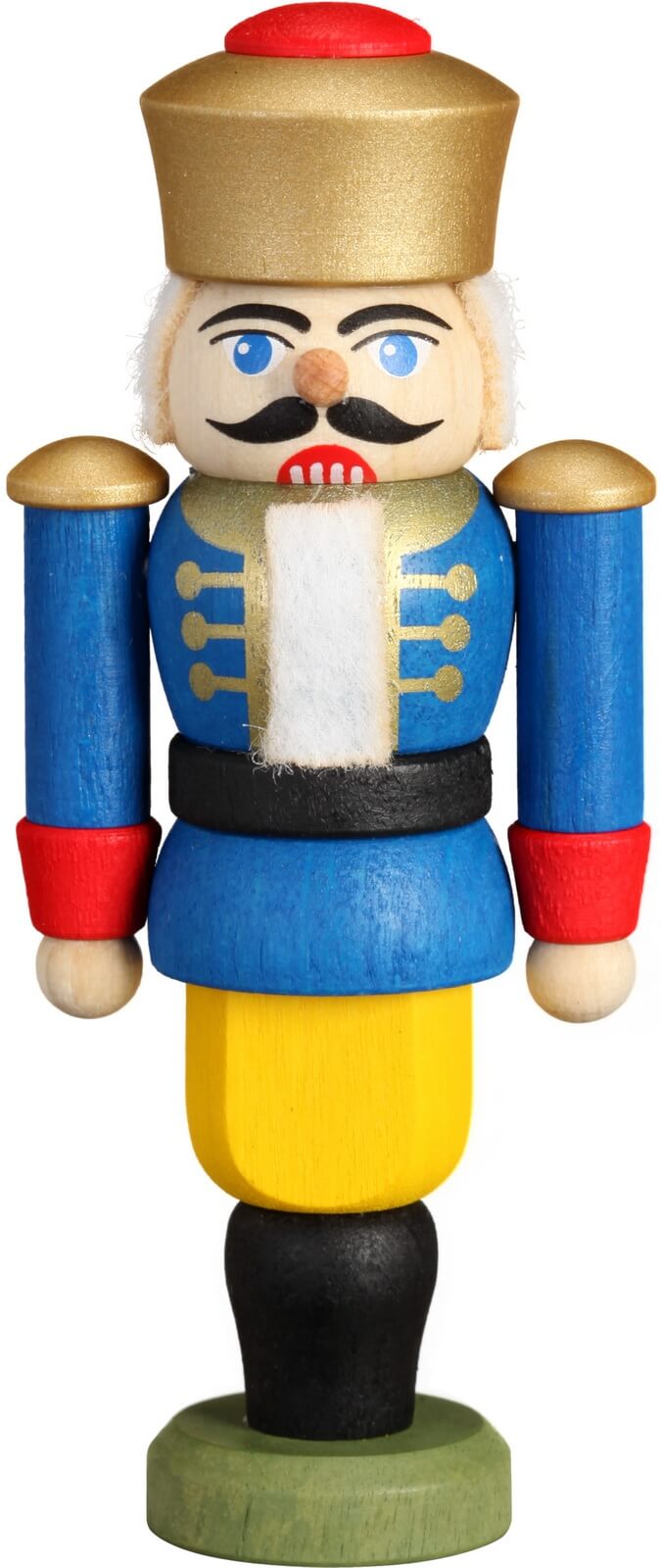 Christbaumschmuck Nussknacker König, blau von Seiffener Volkskunst eG