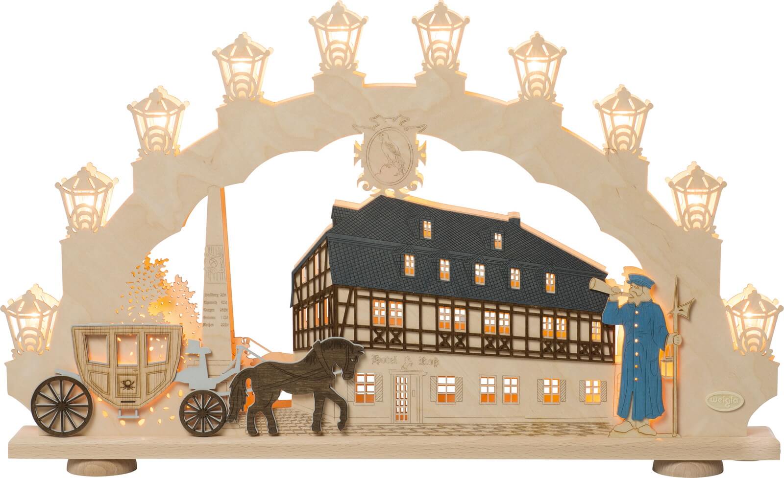 LED Schwibbogen Bergstadt Zwönitz, 66 cm von Weigla