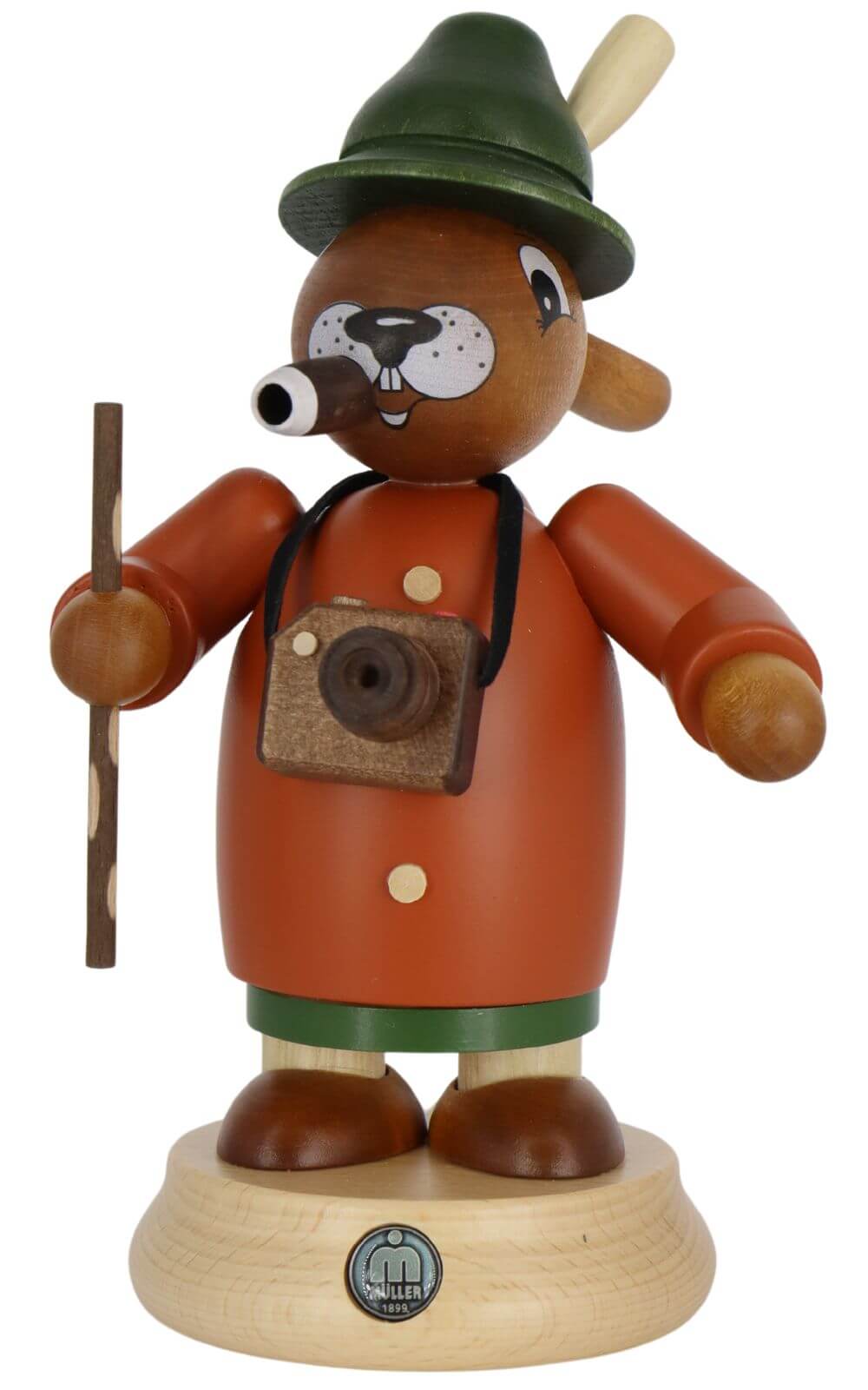Räuchermännchen Osterhase Tourist von Müller Kleinkunst_1