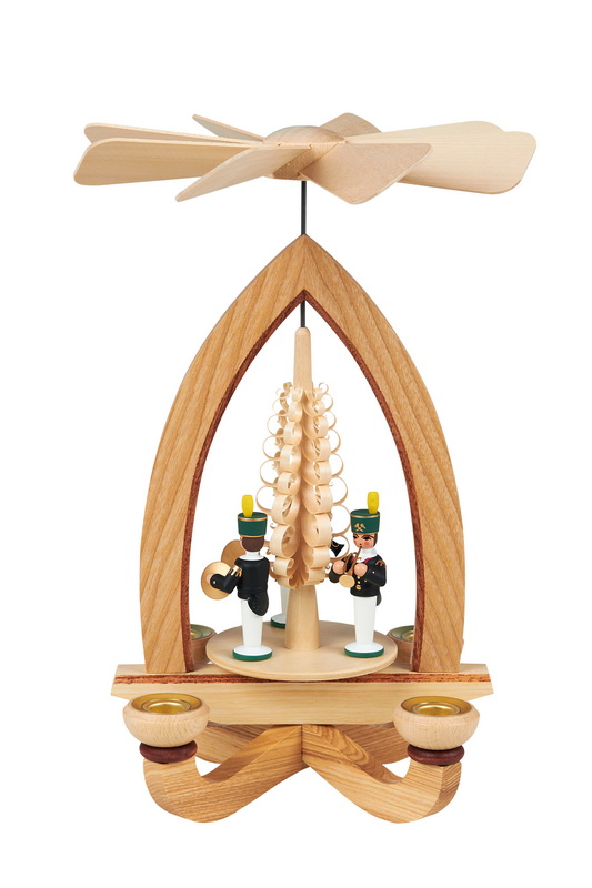 Weihnachtspyramide Bergleute, 28 cm von Heinz Lorenz
