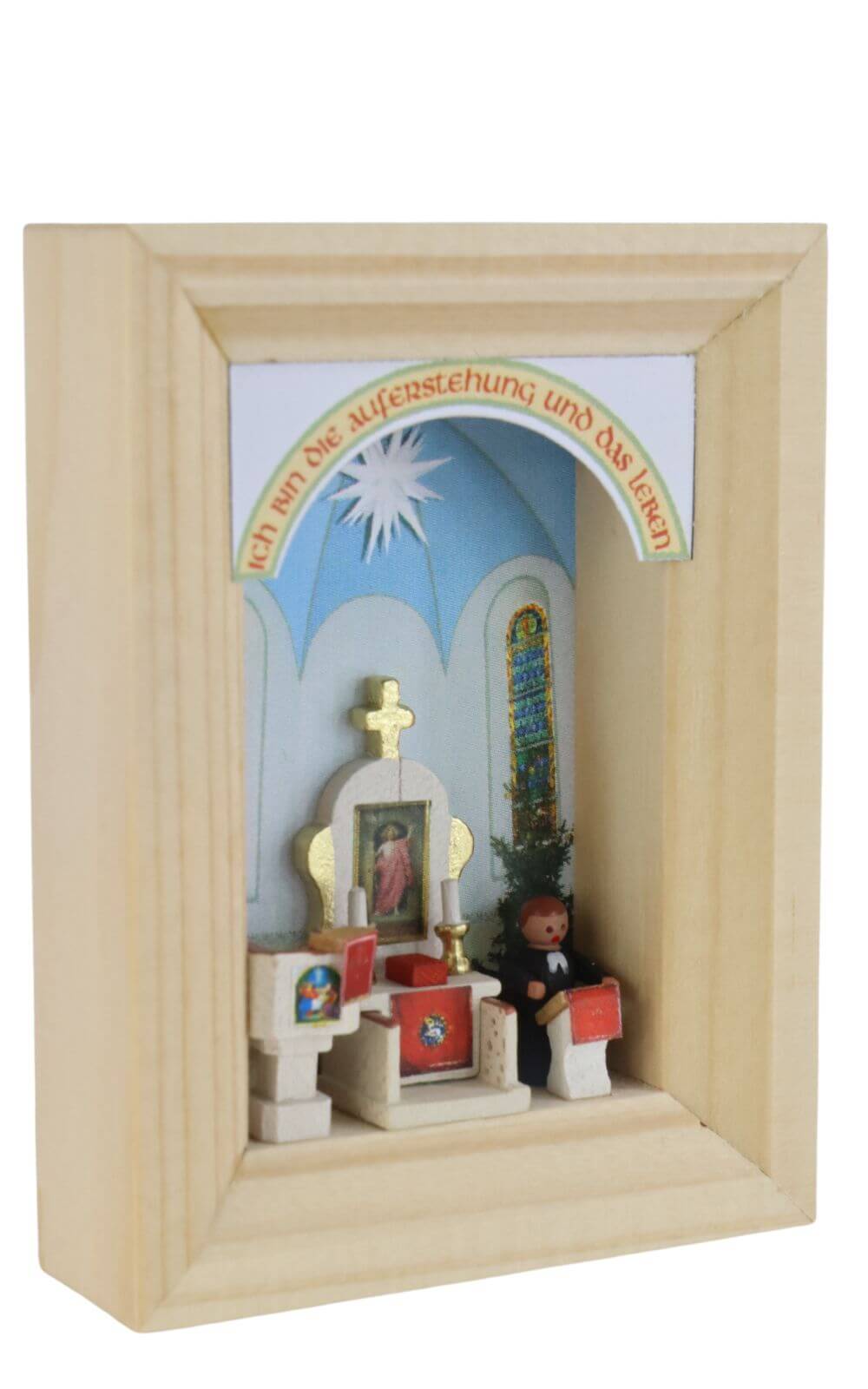 Miniatur im Rähmchen Dorfkirche von Gunter Flath_2