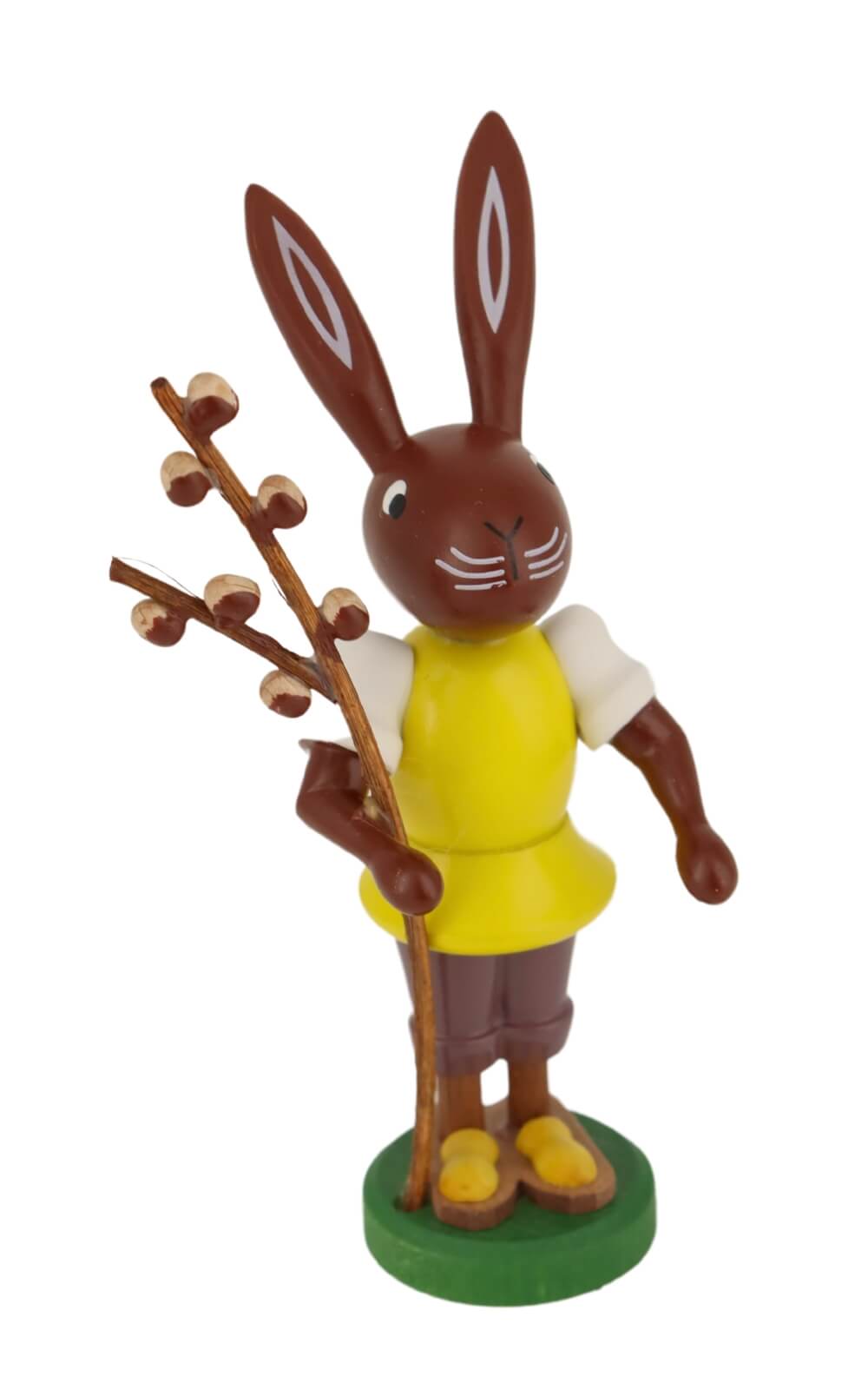 Osterhase mit Weidenkätzchen, 9 cm von Thomas Preißler_3