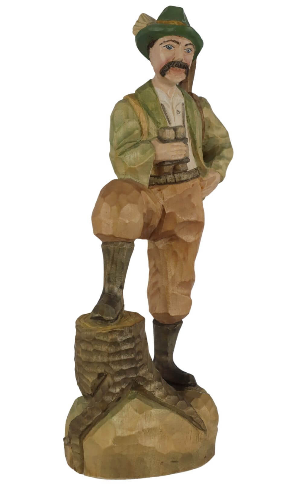 Förster, geschnitzt, 12 cm, farbig von Schnitzkunst aus dem Erzgebirge_3