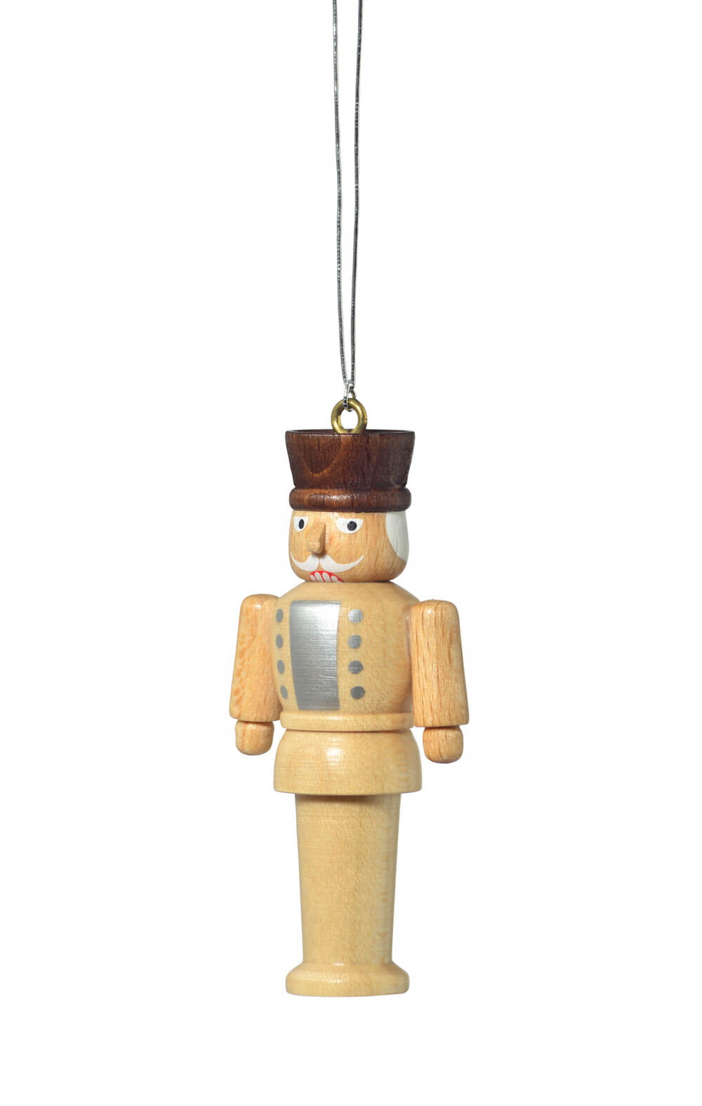 Christbaumschmuck Nussknacker, natur, 7 cm von KWO