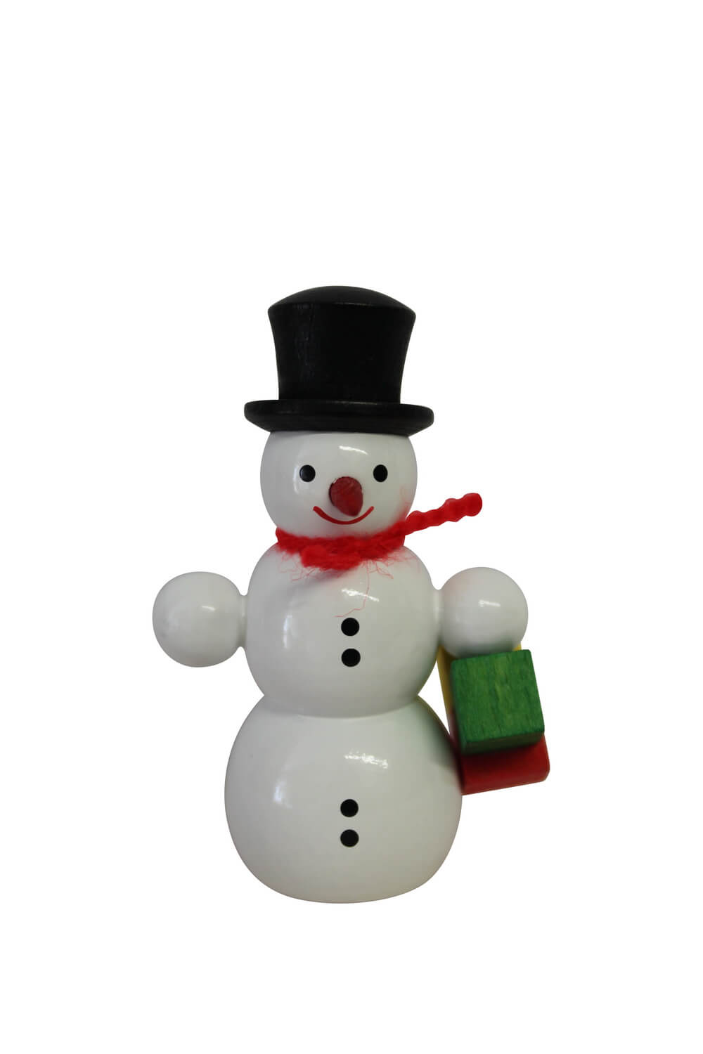 Miniatur Schneemann mit Paketen, 6 cm von SEIFFEN.COM