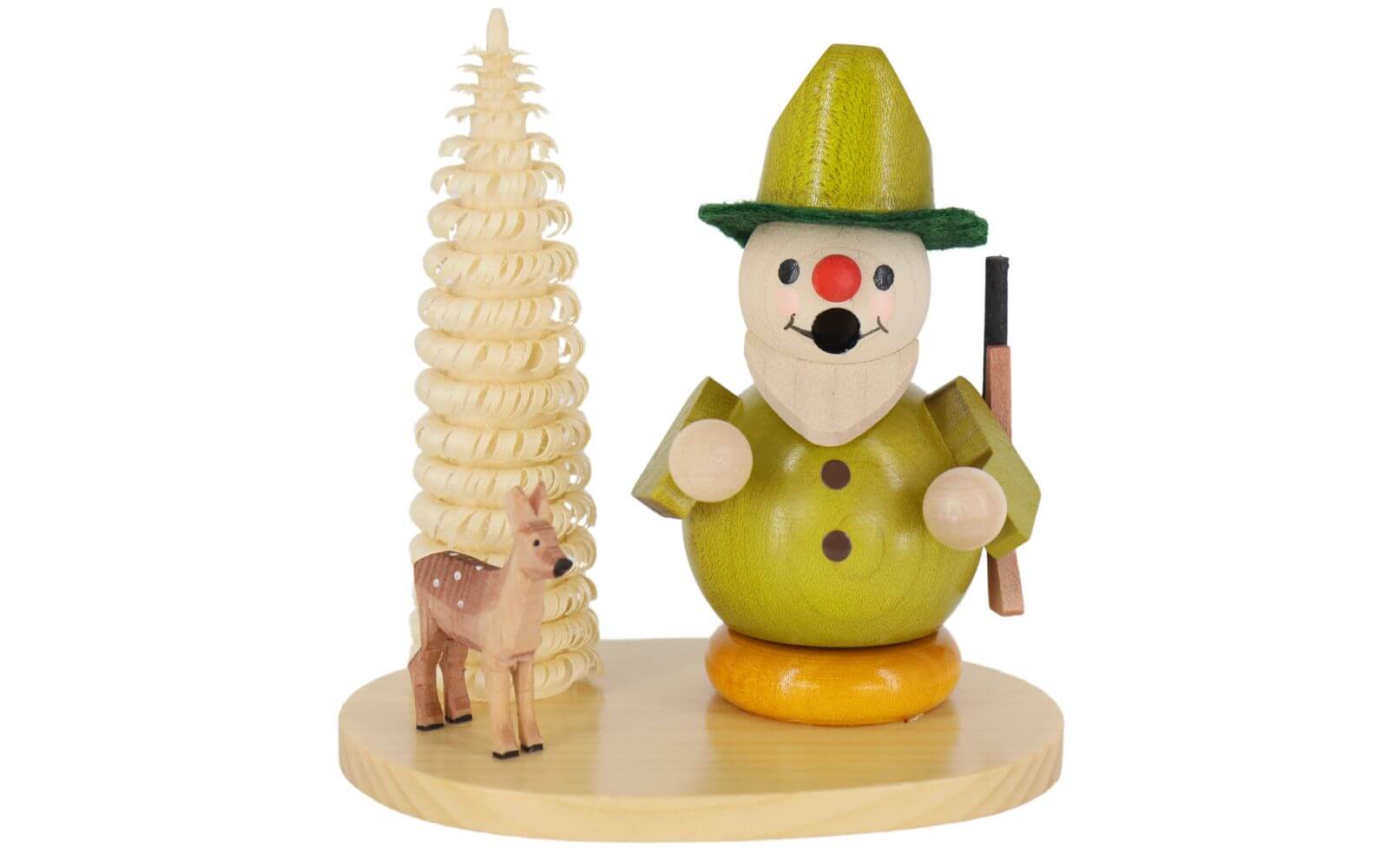 Räuchermännchen Förster mit Reh, 8 cm, farbig von Ralf Zenker