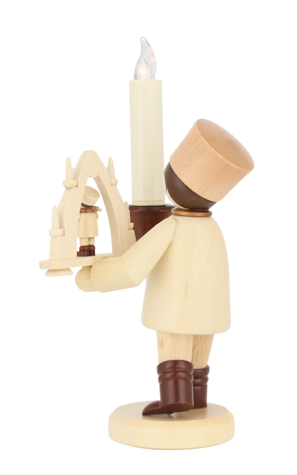 Bergmann mit Bogen und Lumixkerze, 14 cm von Romy Thiel_3