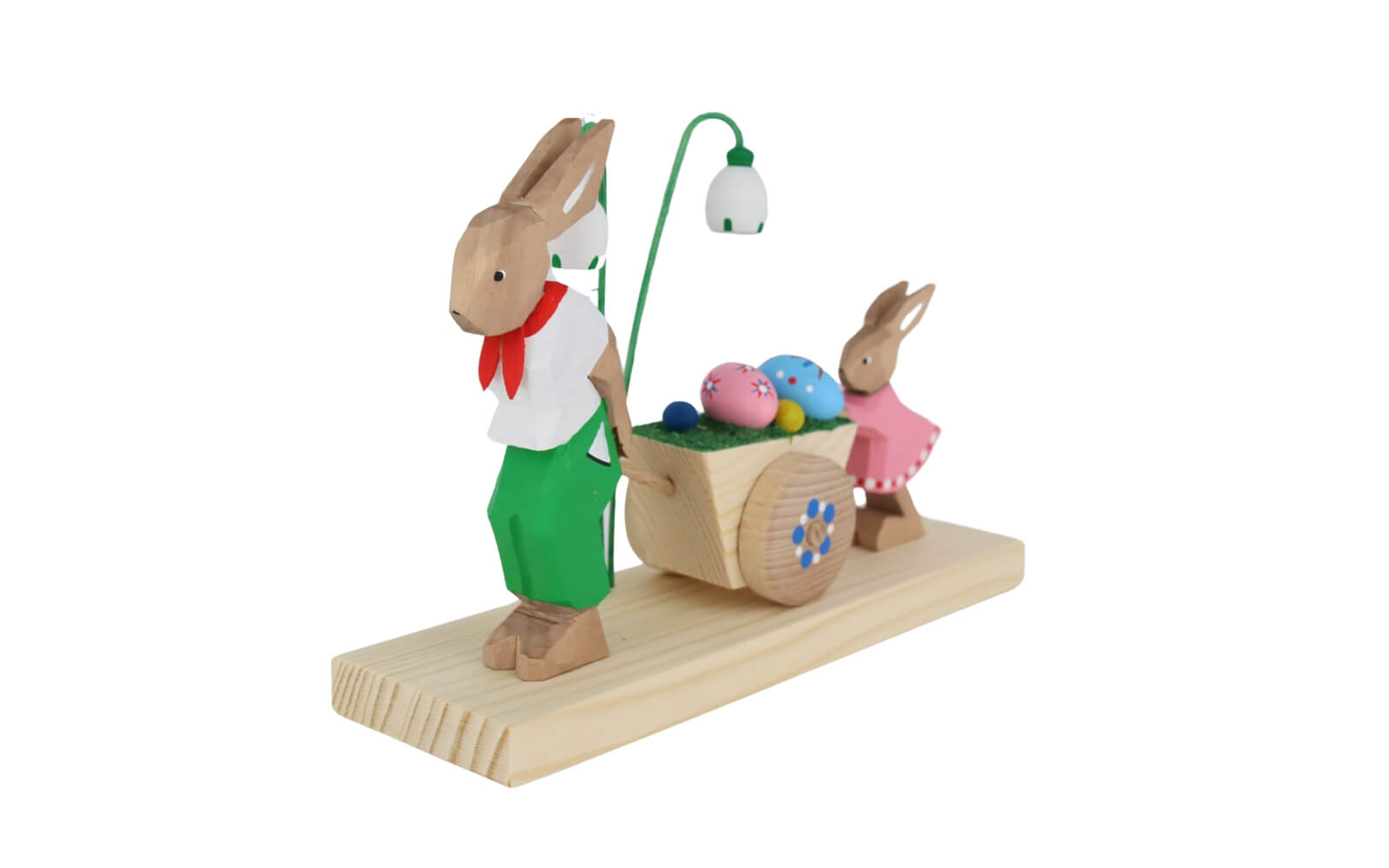 Osterhase Mann mit Kind und Wagen von Bettina Franke_2